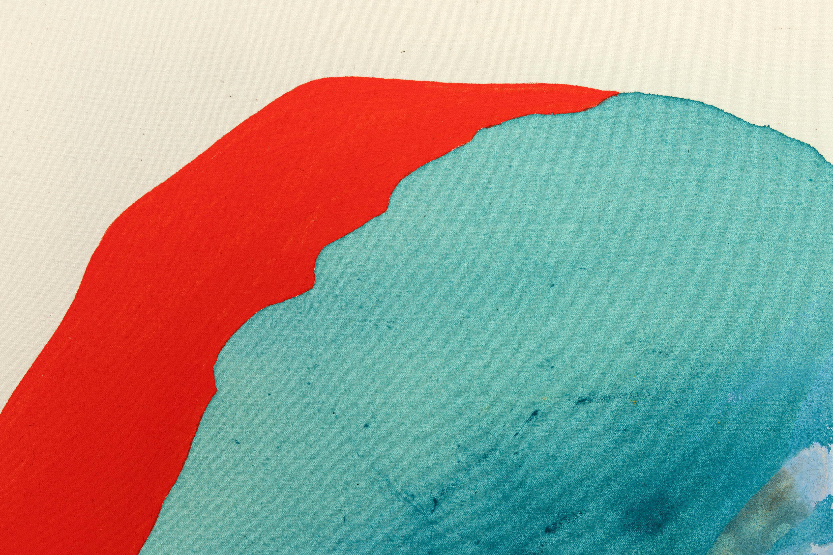 Ragna Bley Wake2022 Acrylic on cotton sailcloth 60 x 50 cm 23 5/8 x 19 3/4 in