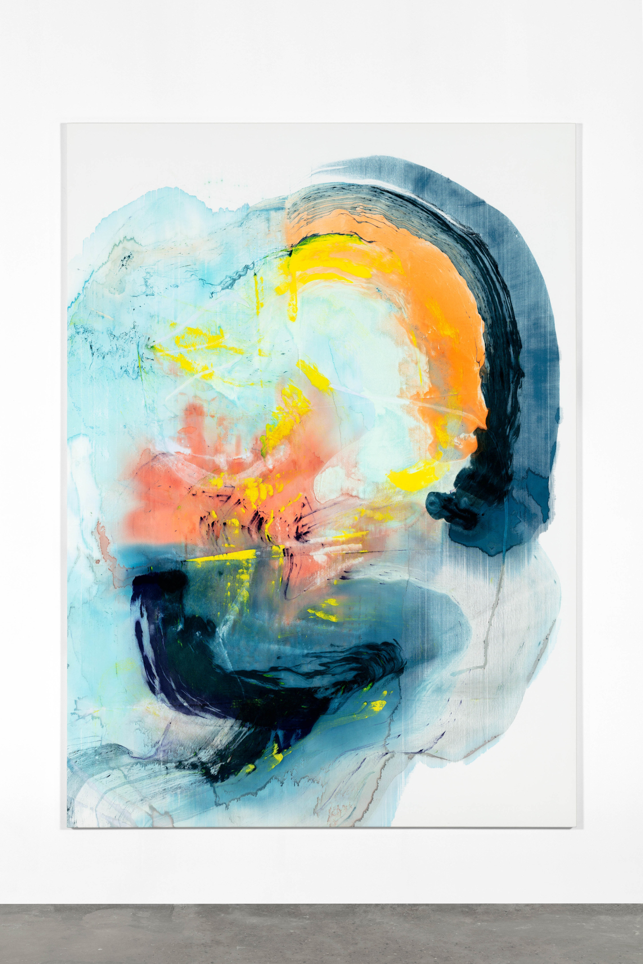 Ragna Bley Novel2024 Oil and acrylic on Dacron sailcloth 235 x 170 cm 92 1/2 x 66 7/8 in