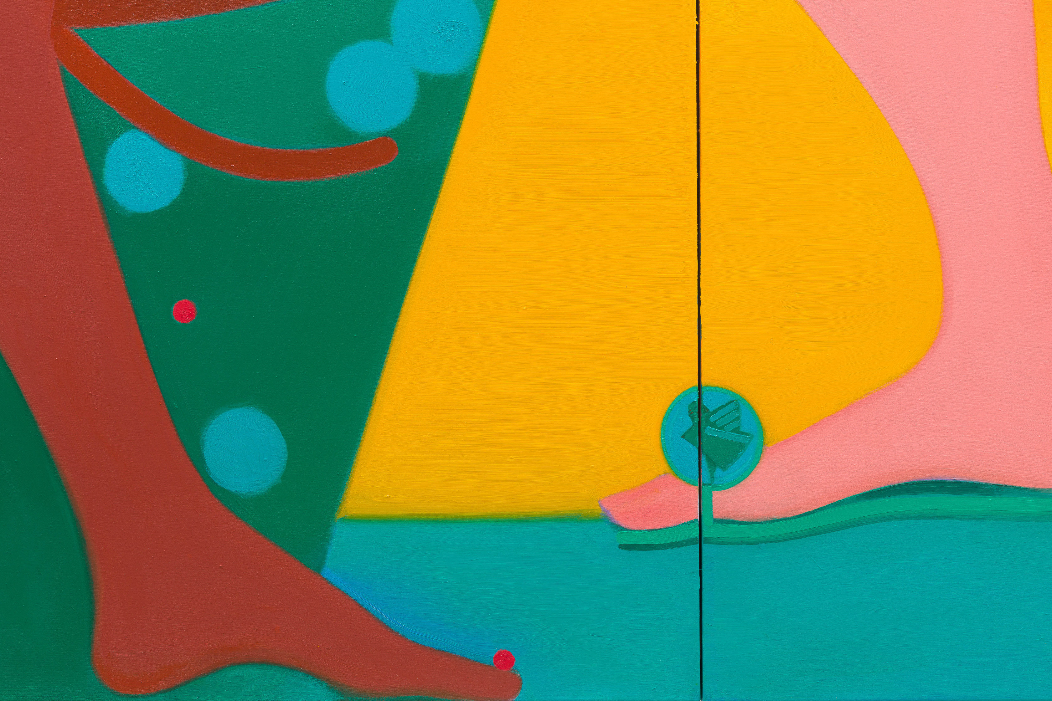 Sofia Mitsola Pom Pom, Lady of the Sycamore2020 Oil on canvas 240 x 310 cm 94 1/2 x 122 in