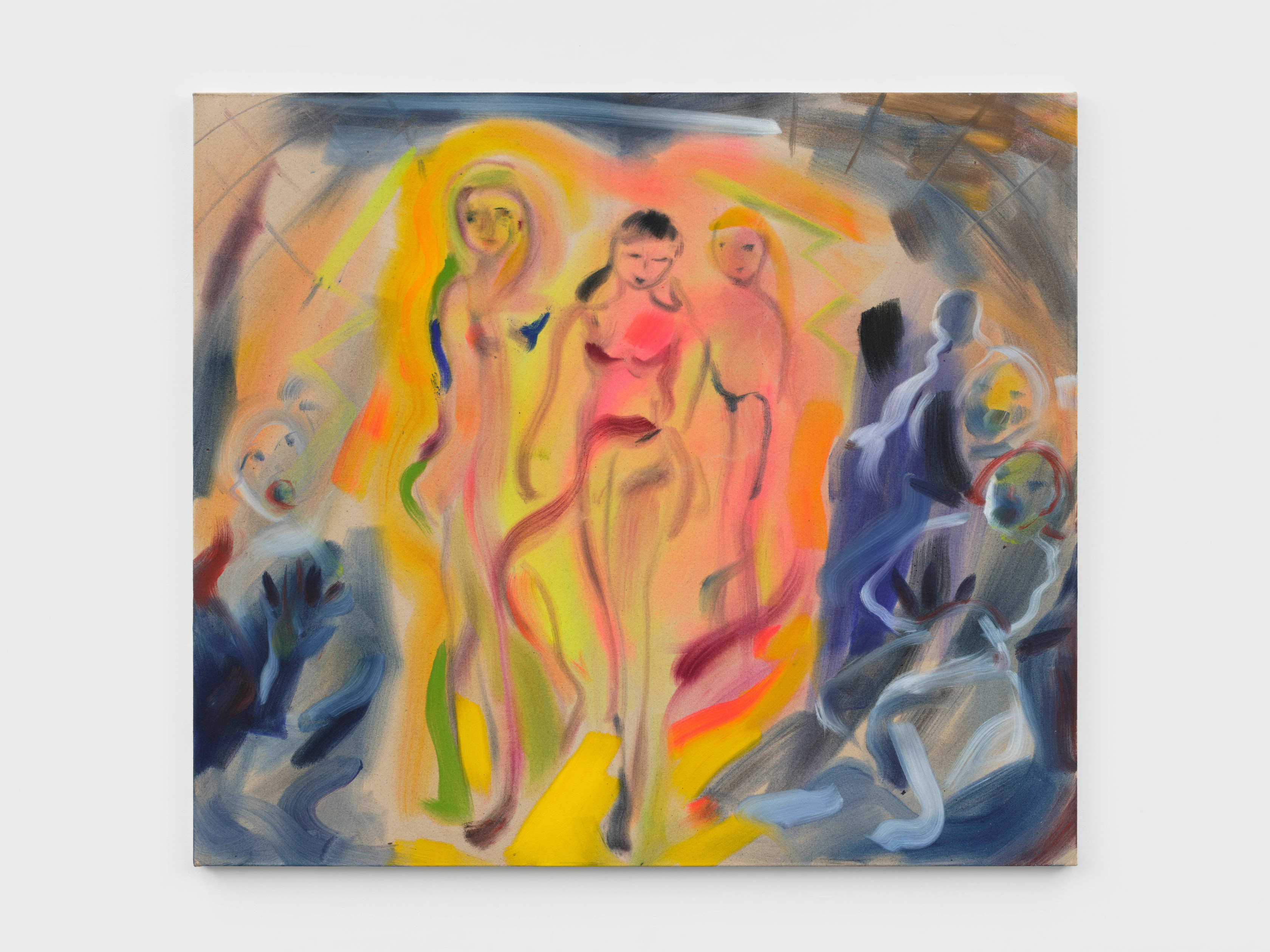 Sophie von Hellermann Shock of the New2024 Acrylic on canvas 140 x 160 cm 55 1/8 x 63 in