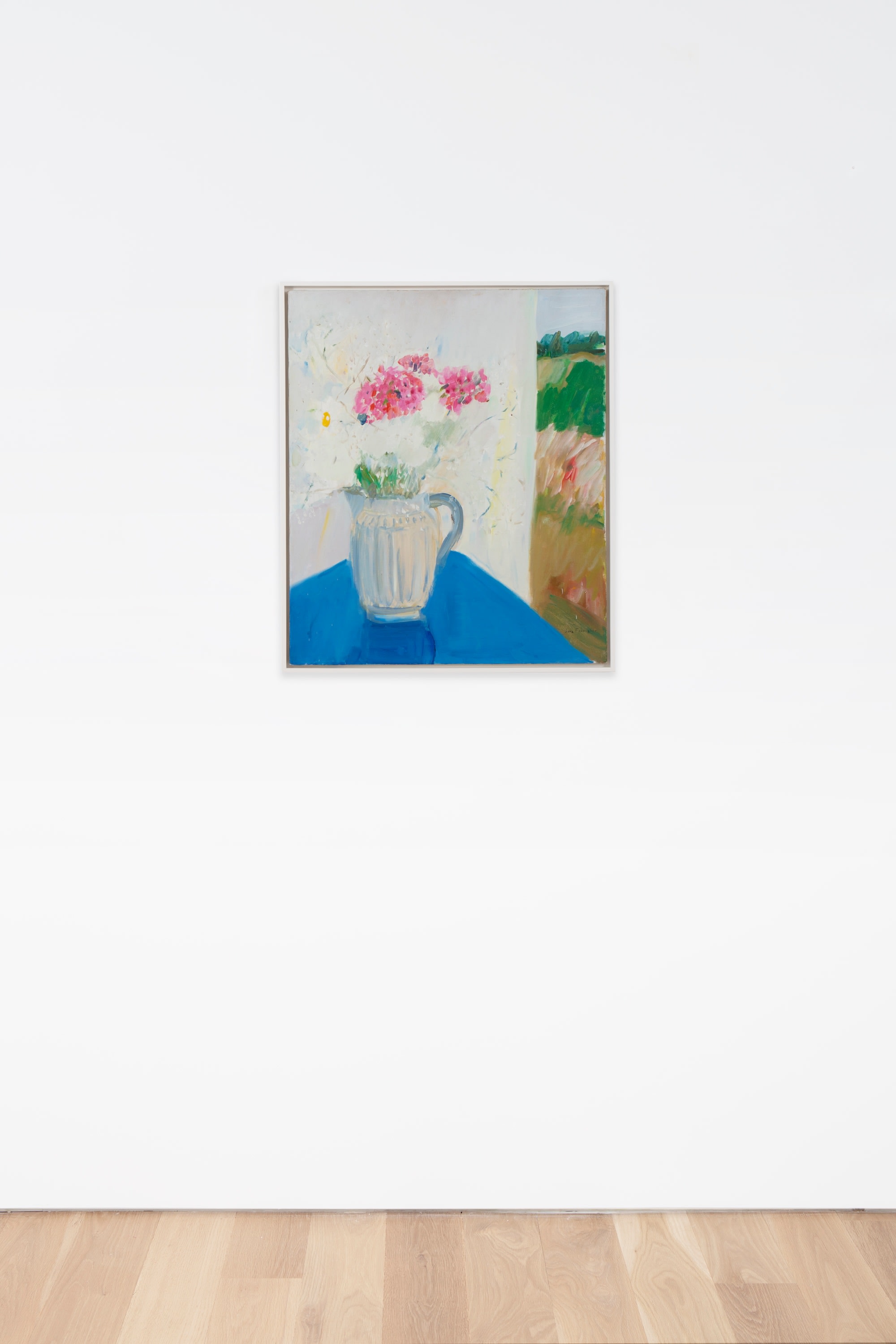 Jane Freilicher Blue Table1966 Oil on linen 76.2 x 63.5 cm 30 x 25 in