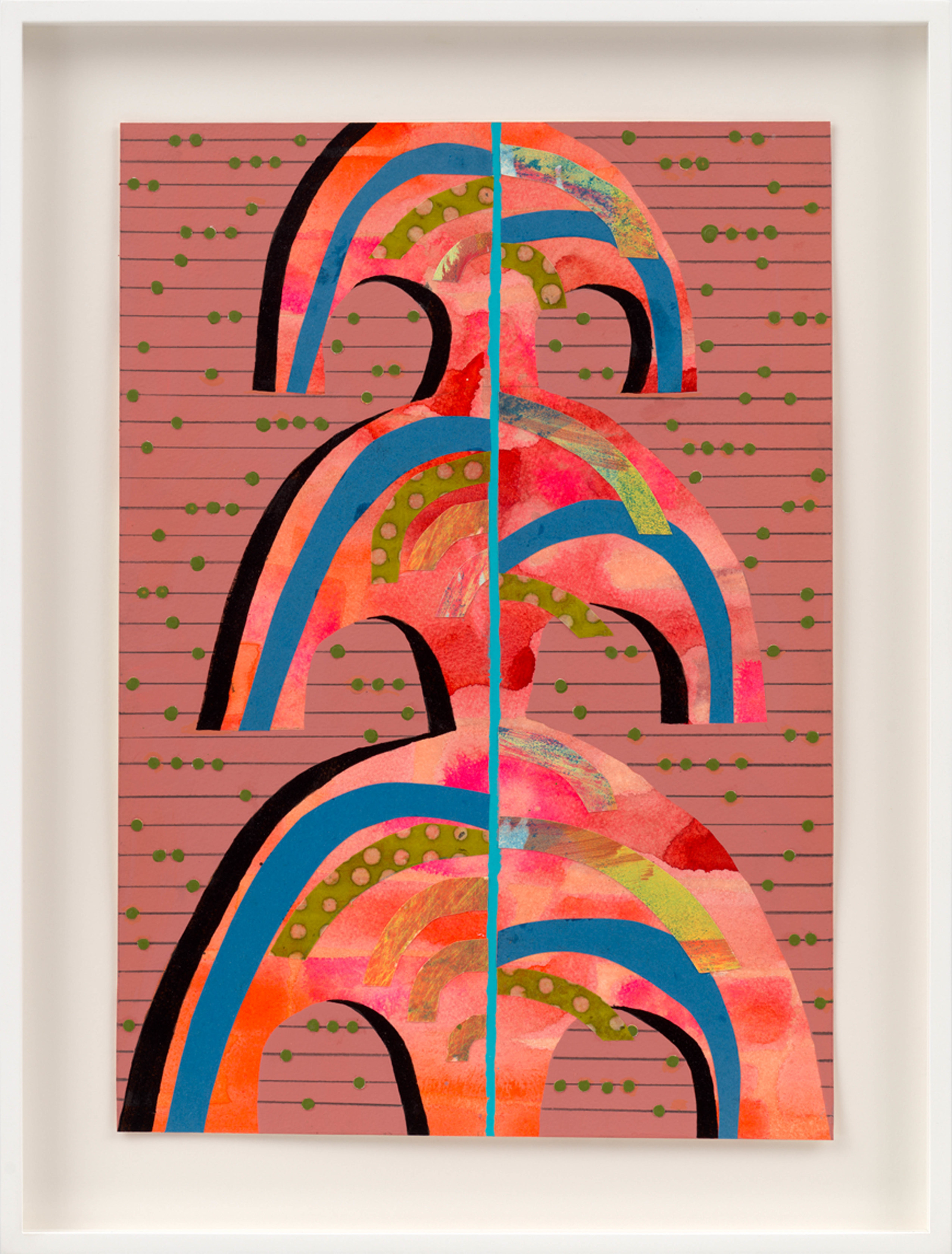 Carrie Moyer Configuration #82022 Mixed media and collage on paper Unframed: 52.1 x 36.8 cm 20 1/2 x 14 1/2...