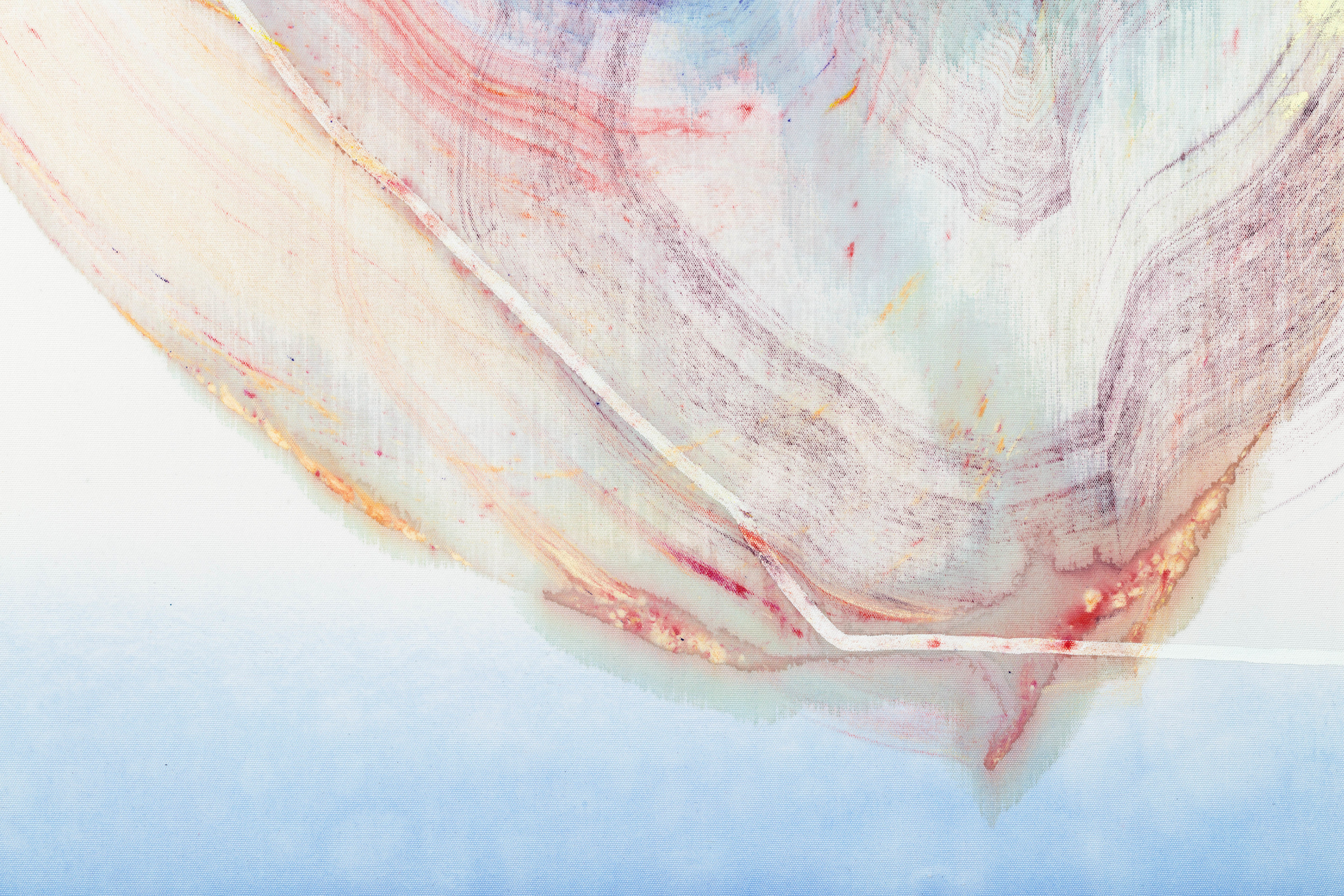 Ragna Bley Ambit2024 Oil and acrylic on Dacron sailcloth 235 x 170 cm 92 1/2 x 66 7/8 in