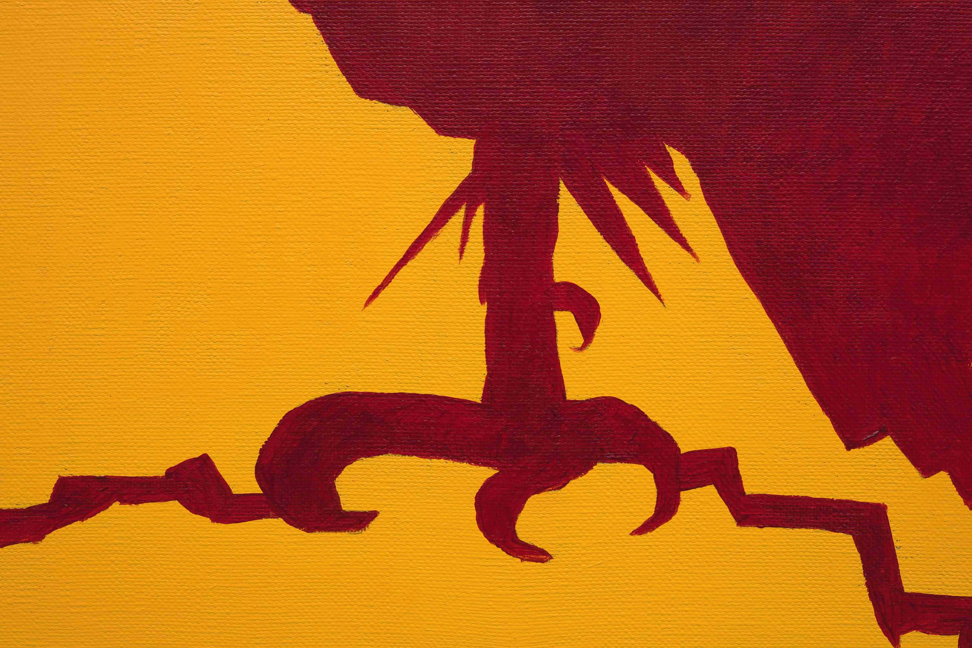 Koo Jeong A [ EF Astragalousss ]2022 Acrylic on linen 79.5 x 60 cm 31 1/4 x 23 5/8 in