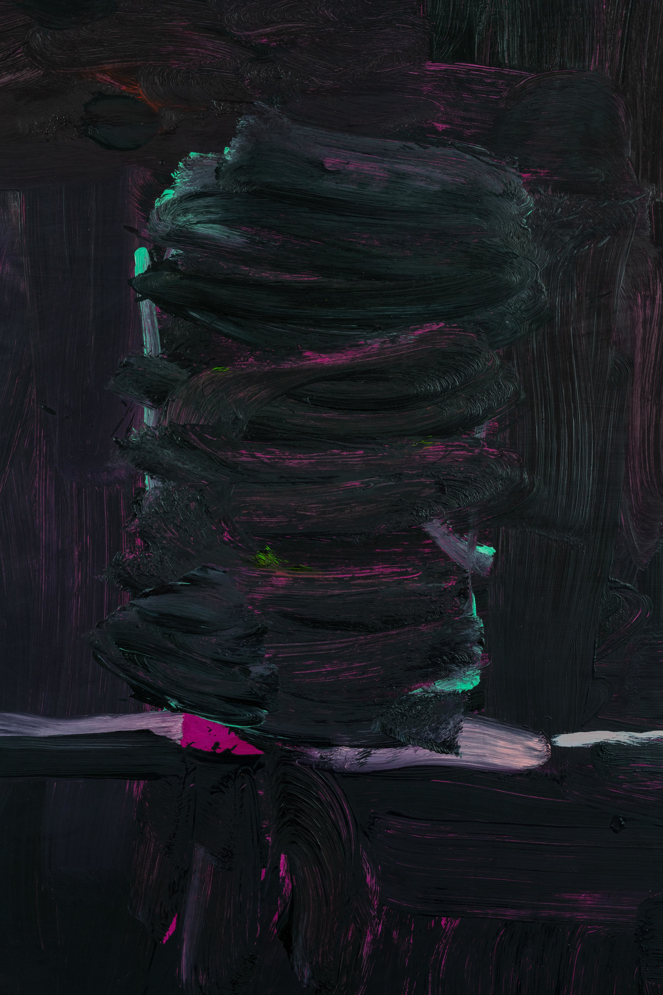 Mary Ramsden long dark2019 Oil on polyester 200 x 150 cm 78 3/4 x 59 1/8 in