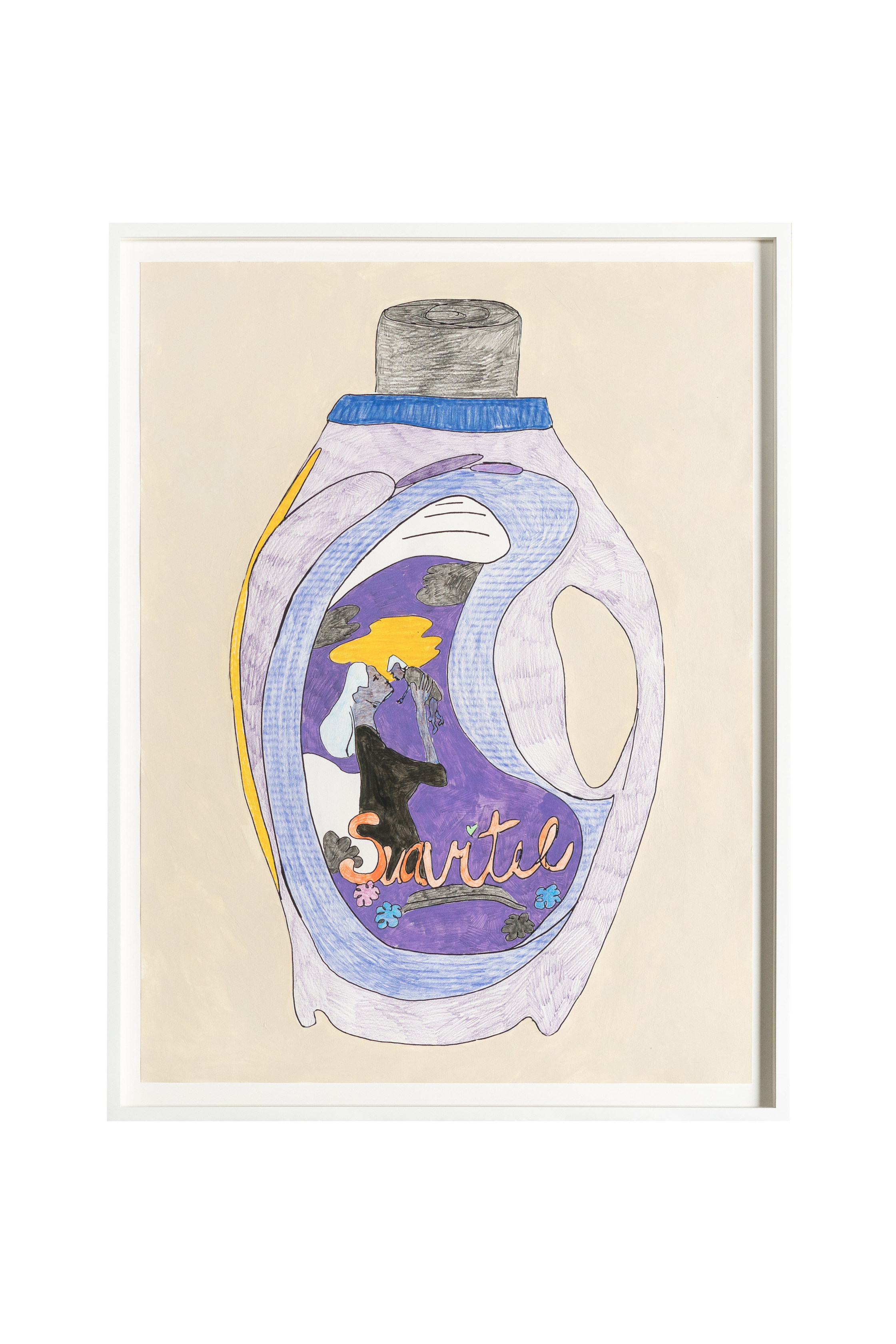 Tschabalala Self, Clean House 7 - Suavitel Baby Purple , 2018