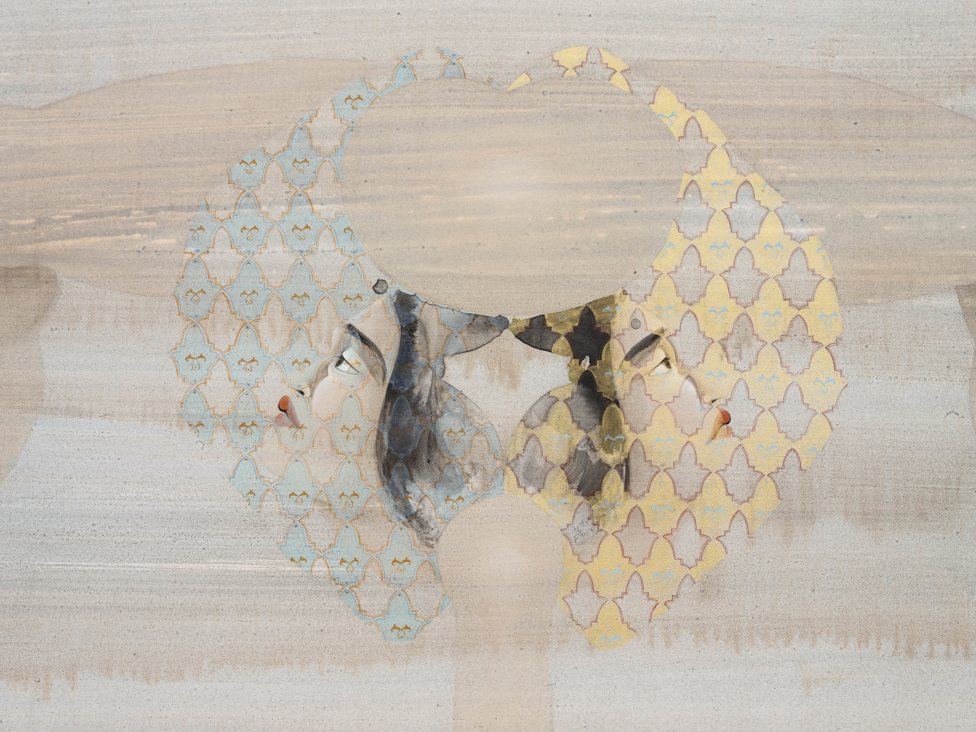 Hayv Kahraman Arch2020 Oil on panel 114.3 x 208.3 cm 45 x 82 in