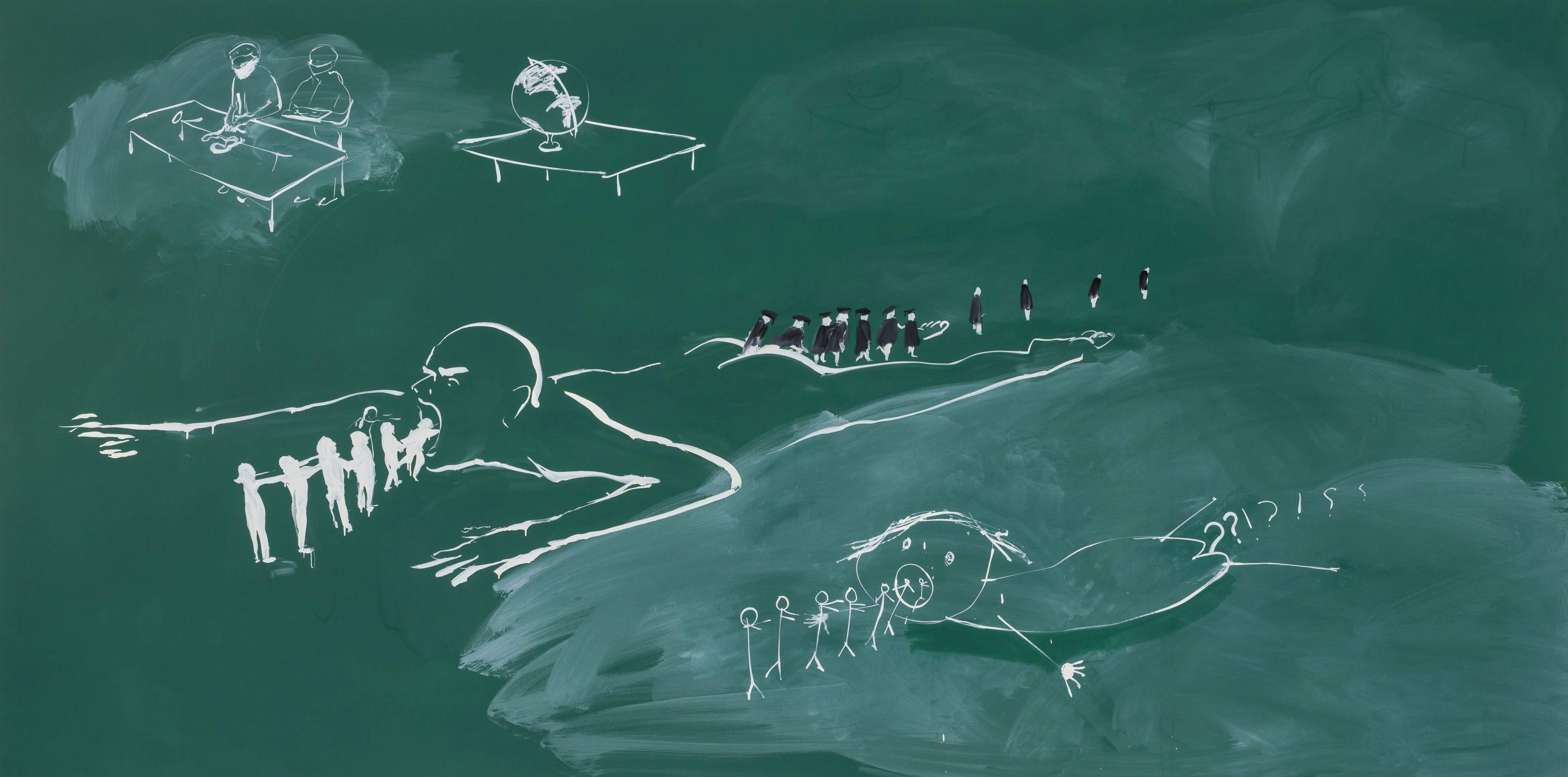 Tala Madani, Blackboard (Further Education), 2021
