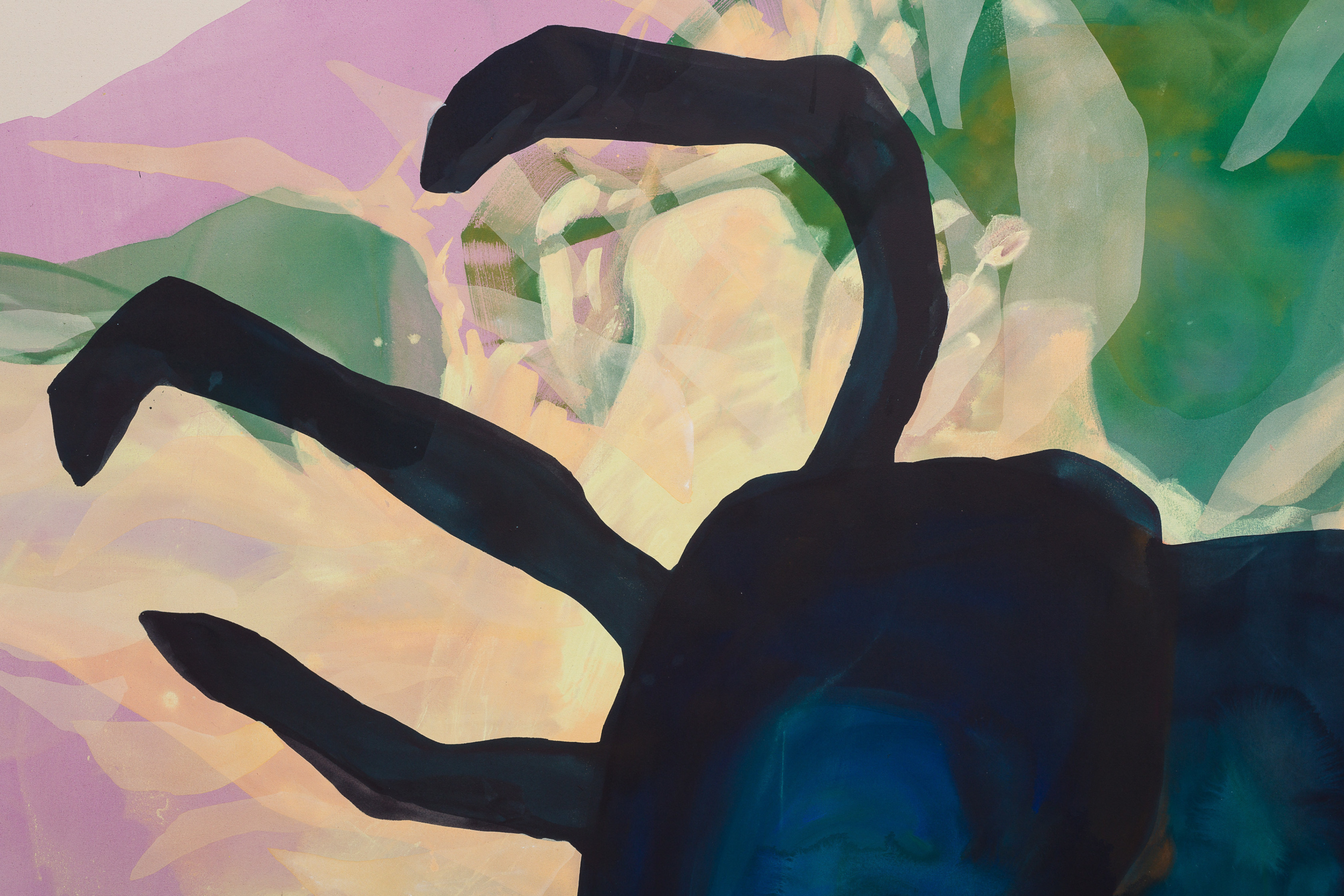 Ragna Bley La Belle Epoque2022 Acrylic on canvas 215 x 375 cm 84 5/8 x 147 5/8 in