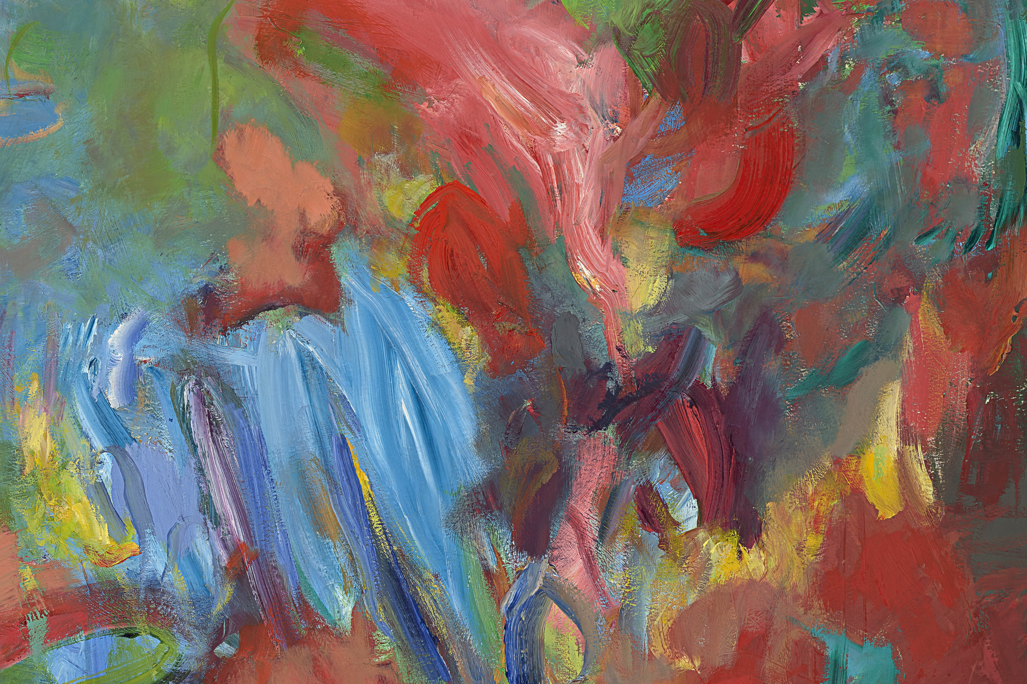 Sabine Moritz Clouds I2020 Oil on paper 100 x 100 cm 39 3/8 x 39 3/8 in