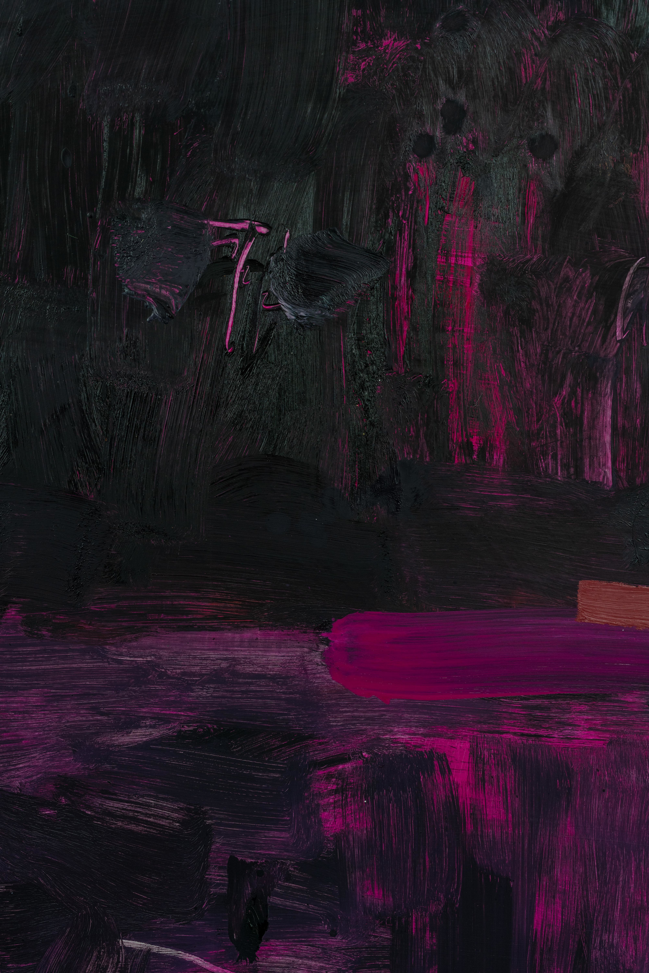 Mary Ramsden long dark2019 Oil on polyester 200 x 150 cm 78 3/4 x 59 1/8 in