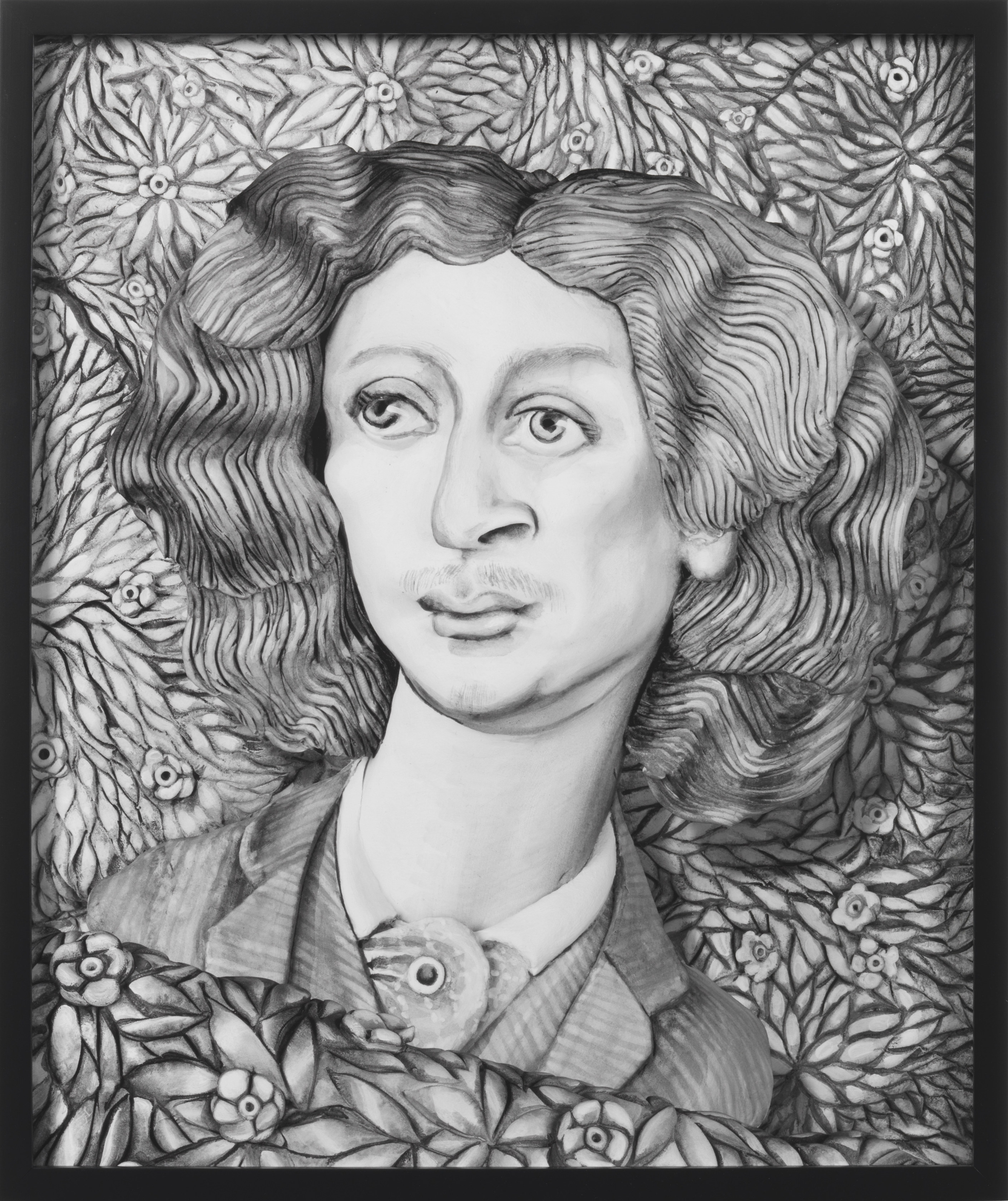 Mary Reid Kelley Swinburne after Rossetti2014 Pigment ink print 54.1 x 45.4 x 4.2 cm 21 1/4 x 17 7/8...