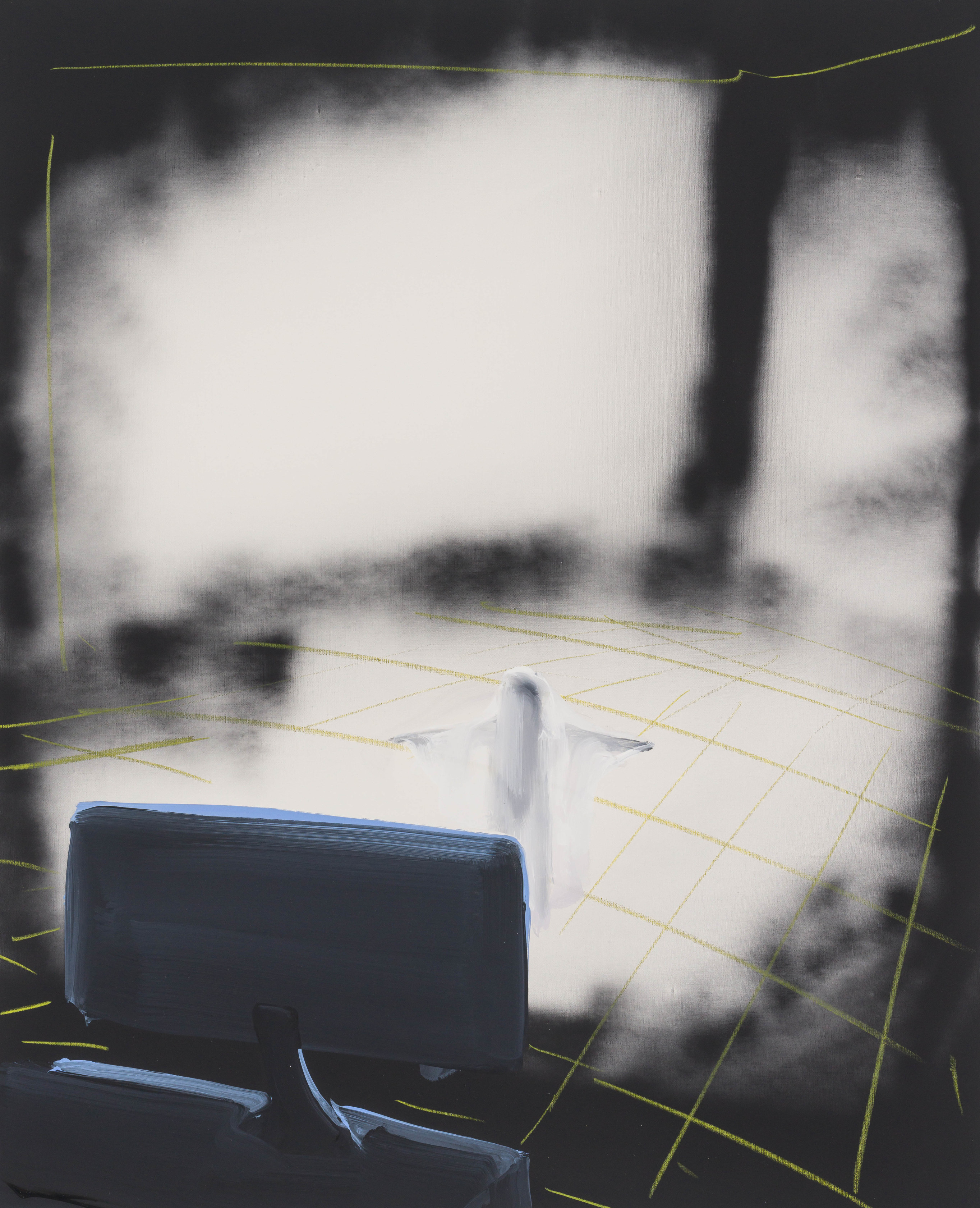 Tala Madani, Screen Ghost, 2021