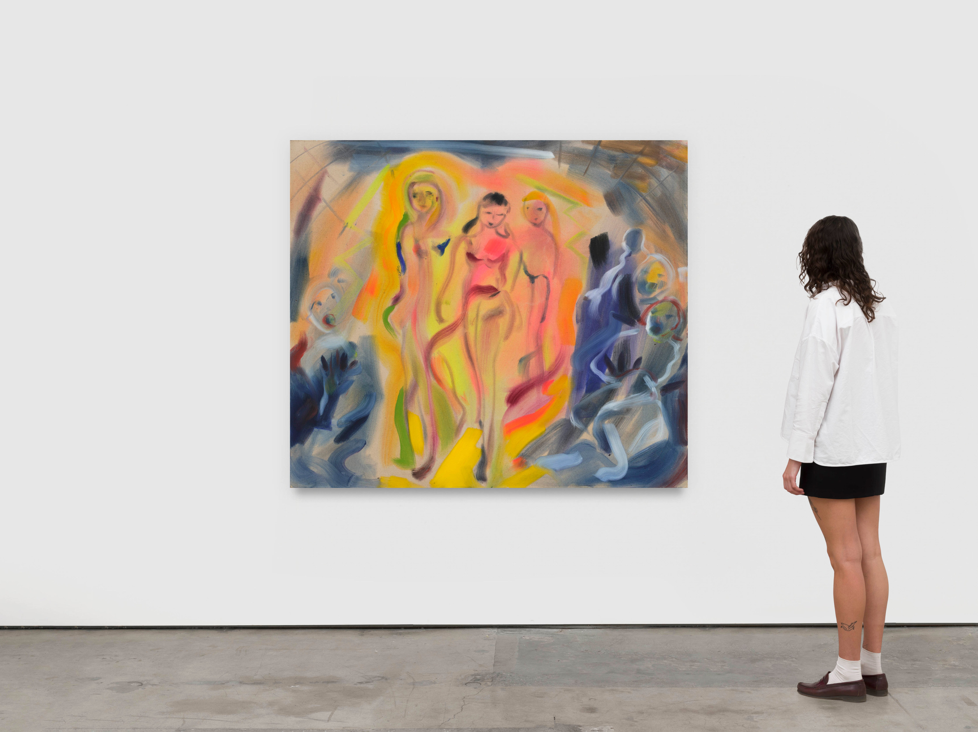 Sophie von Hellermann Shock of the New2024 Acrylic on canvas 140 x 160 cm 55 1/8 x 63 in