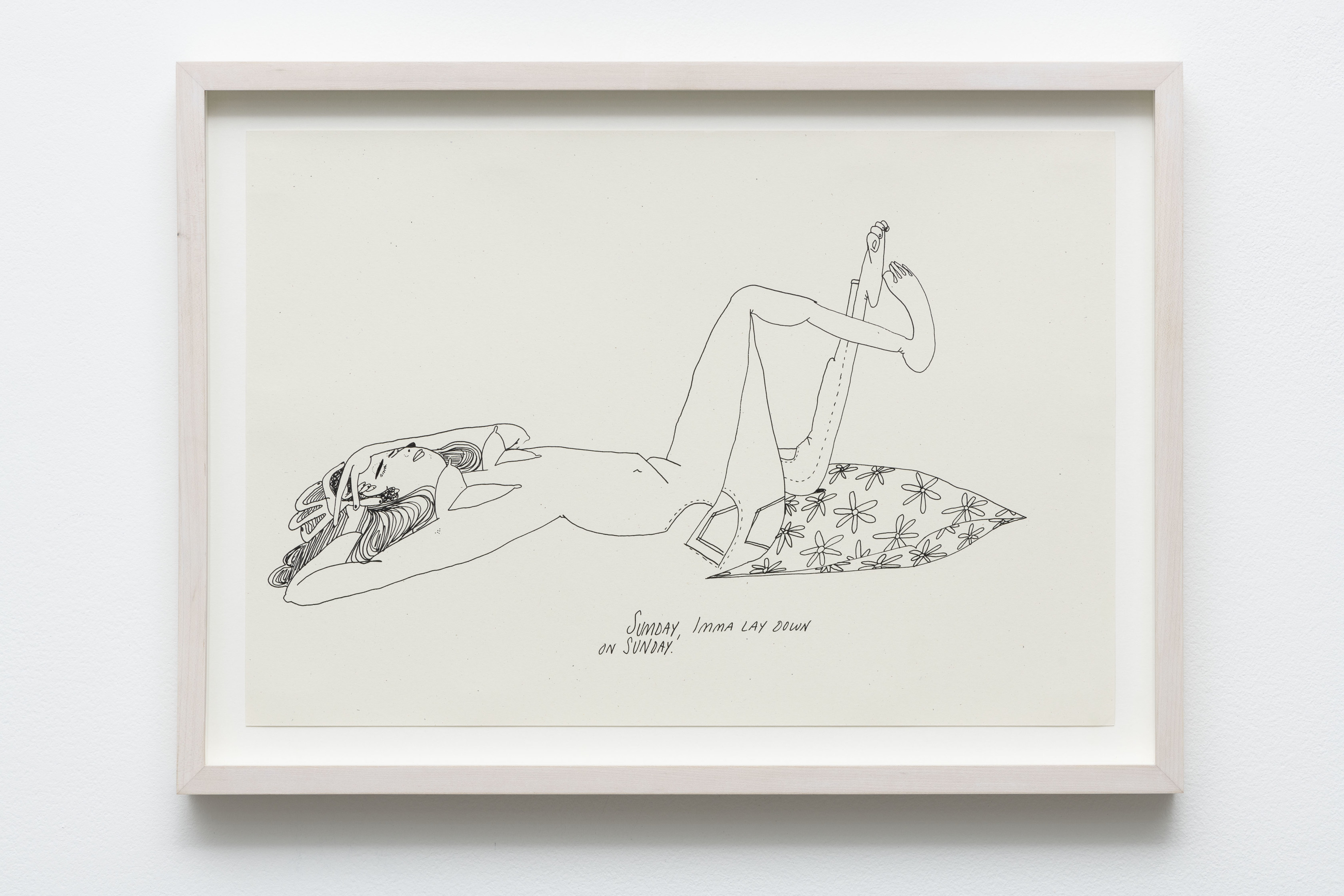 Christina Quarles Untitled (Sum Day)2018 Ink on paper 33.02 x 48.26cm 13 x 19 inches