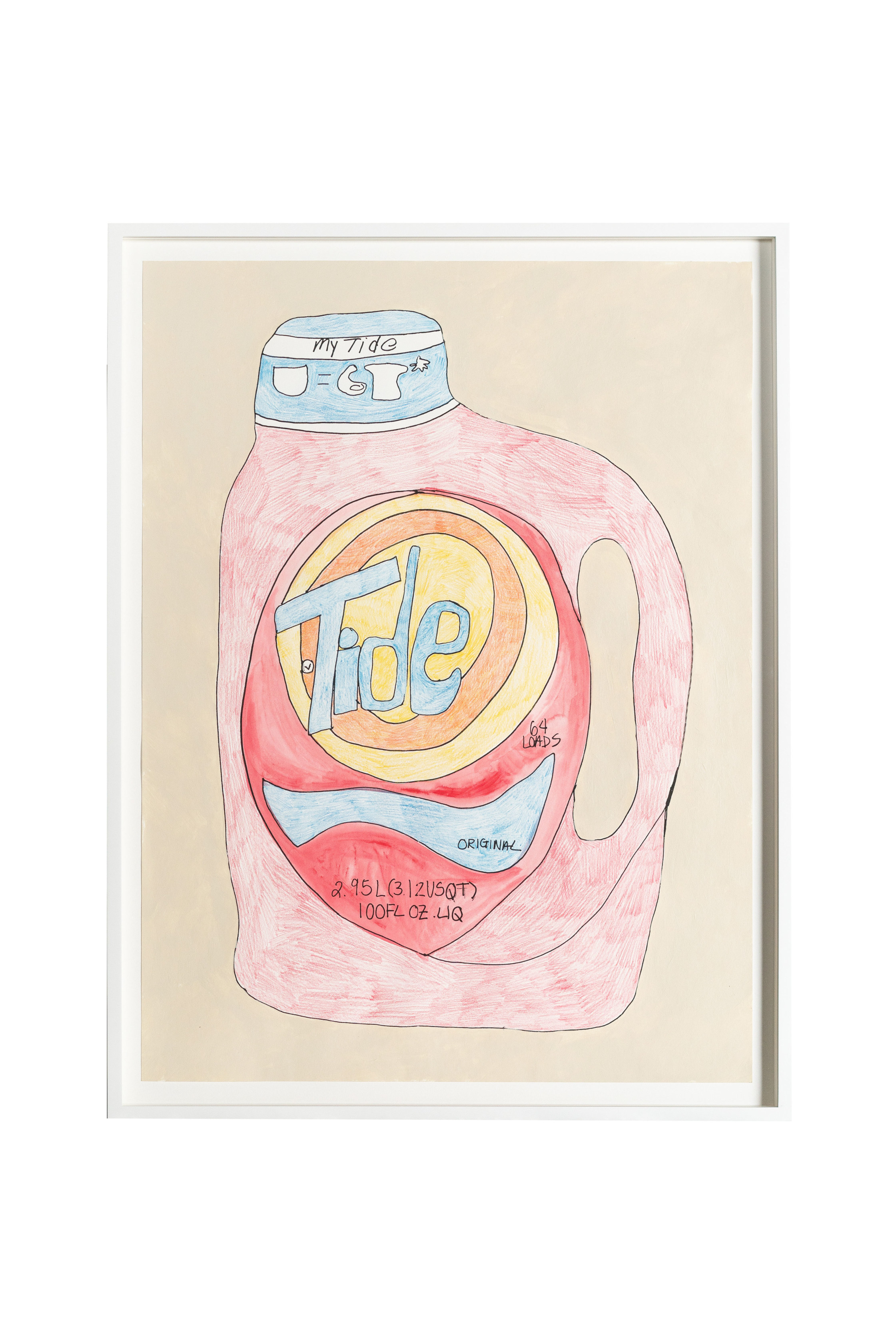 Tschabalala Self, Clean House 6 - Tide Bottle Red, 2018