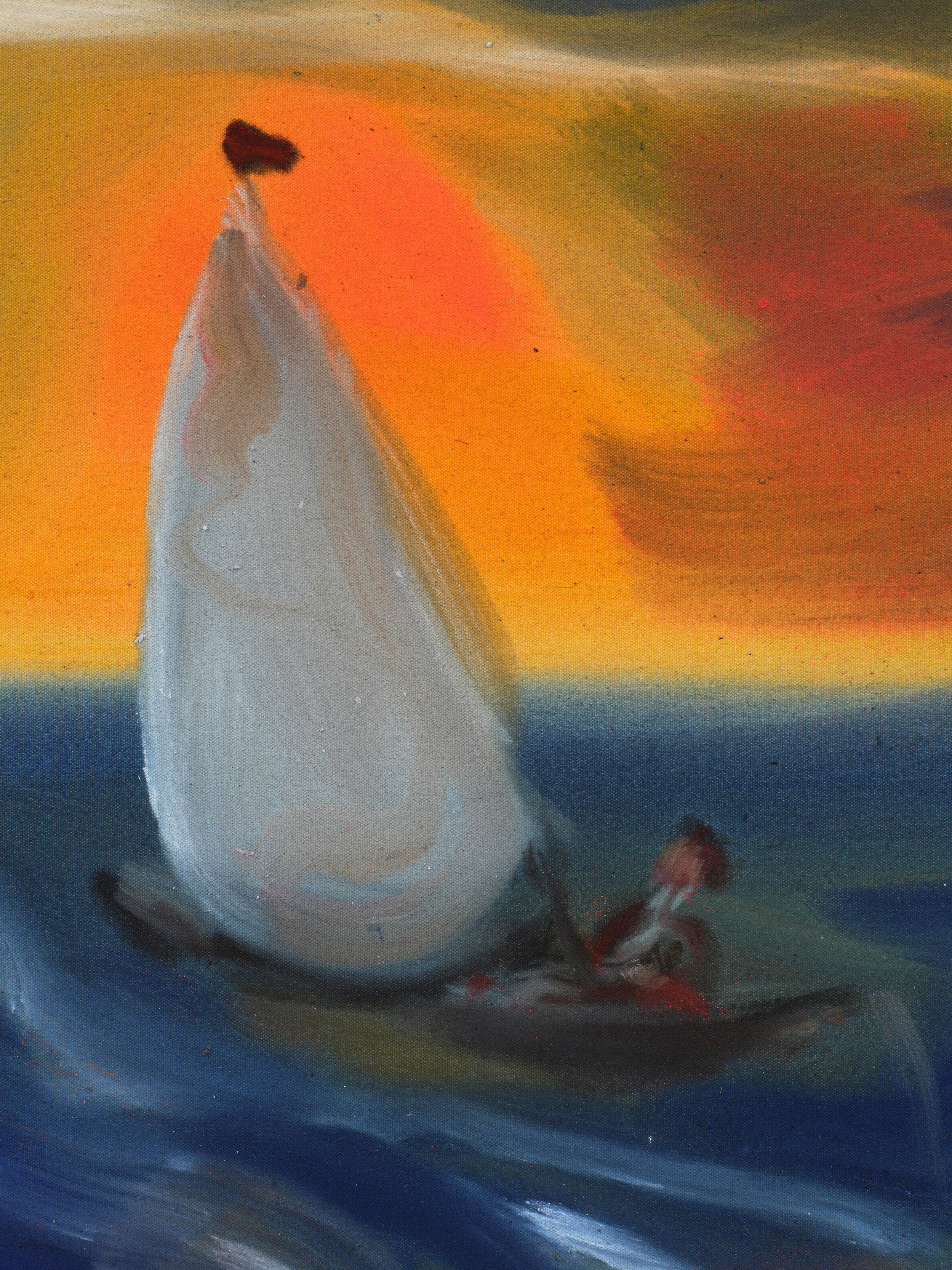 Sophie von Hellermann Evening Sail2024 Acrylic on canvas 61 x 66 cm 24 x 26 in