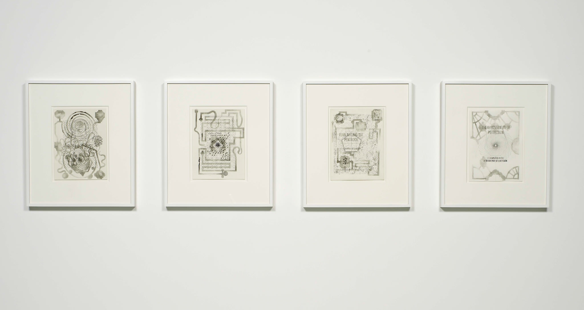 Shahzia Sikander The Langley Series2009 Graphite, ink and gouache on paper Set of 4 works; each 35.6 x 27.9 cm