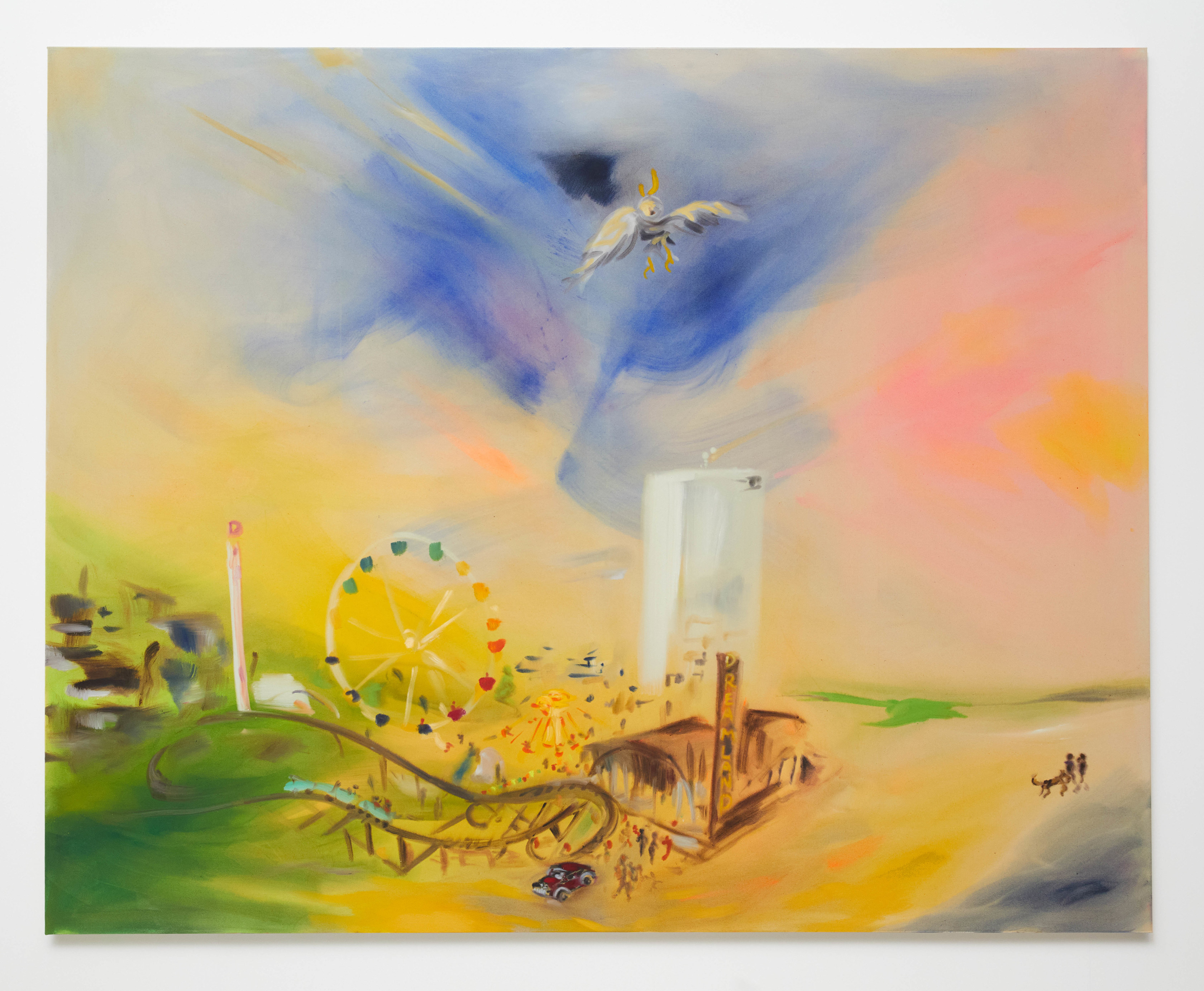 Sophie von Hellermann Mid Flight2023 Acrylic on canvas 243.8 x 304.8 cm 96 x 120 in