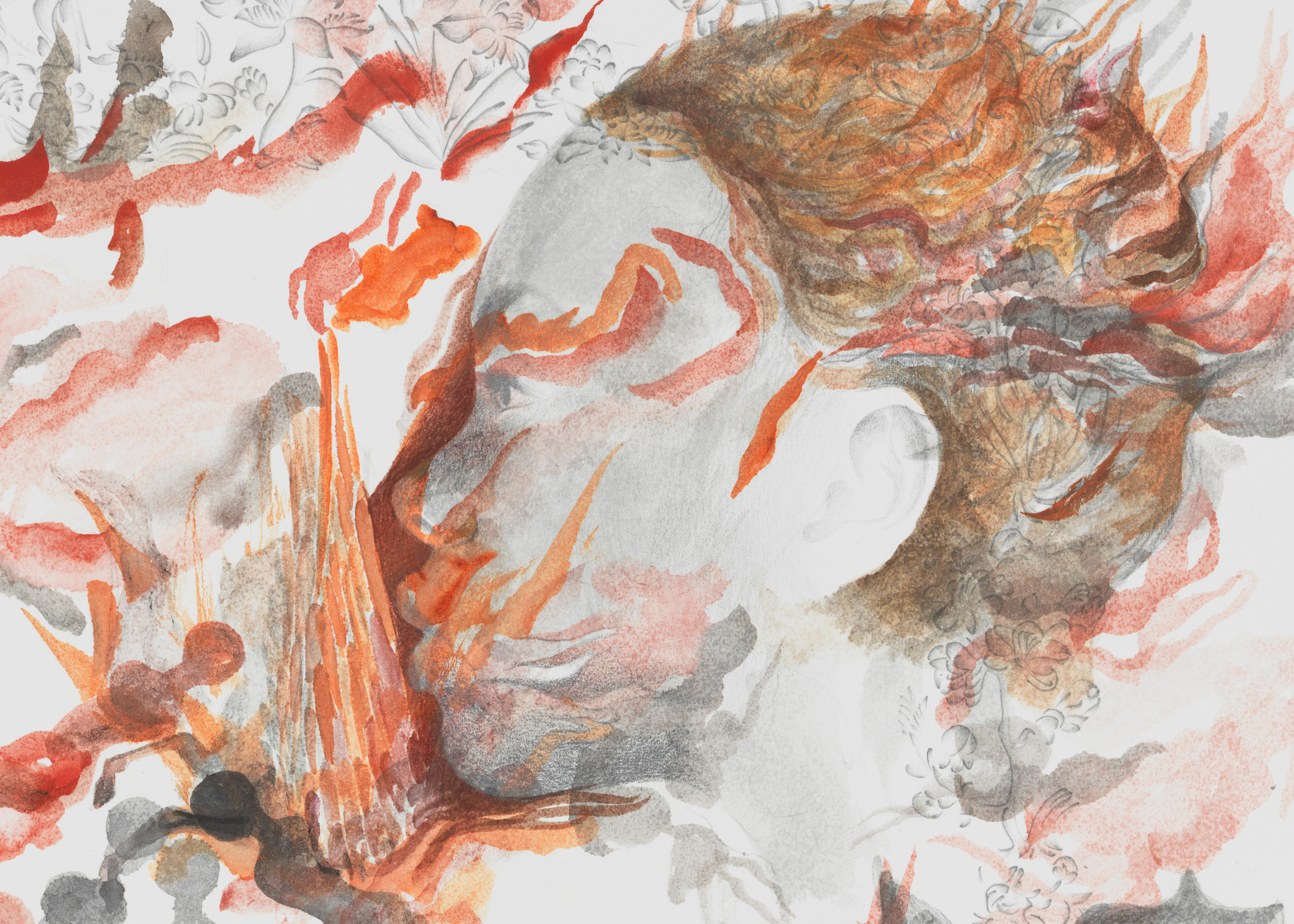 Shahzia Sikander, Empire Follows Art States of Agitation, 2021