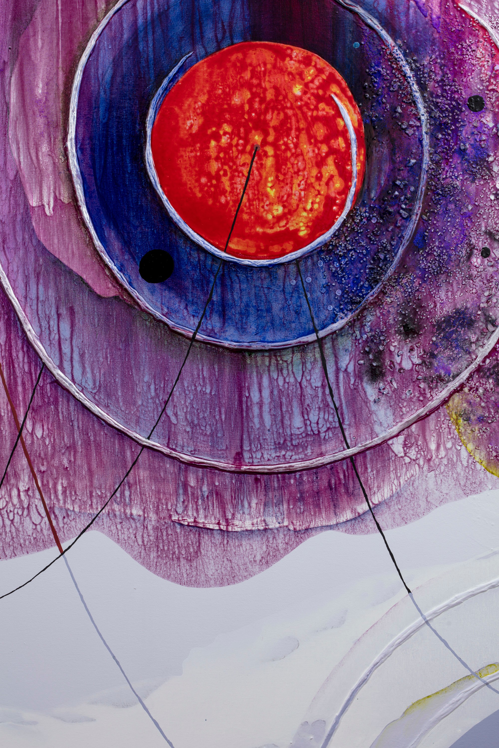 Carrie Moyer Radiant Granularity2025 Acrylic, pumice, glass, micaceous iron oxide and glitter on canvas 182.9 x 266.7 cm 72 x...