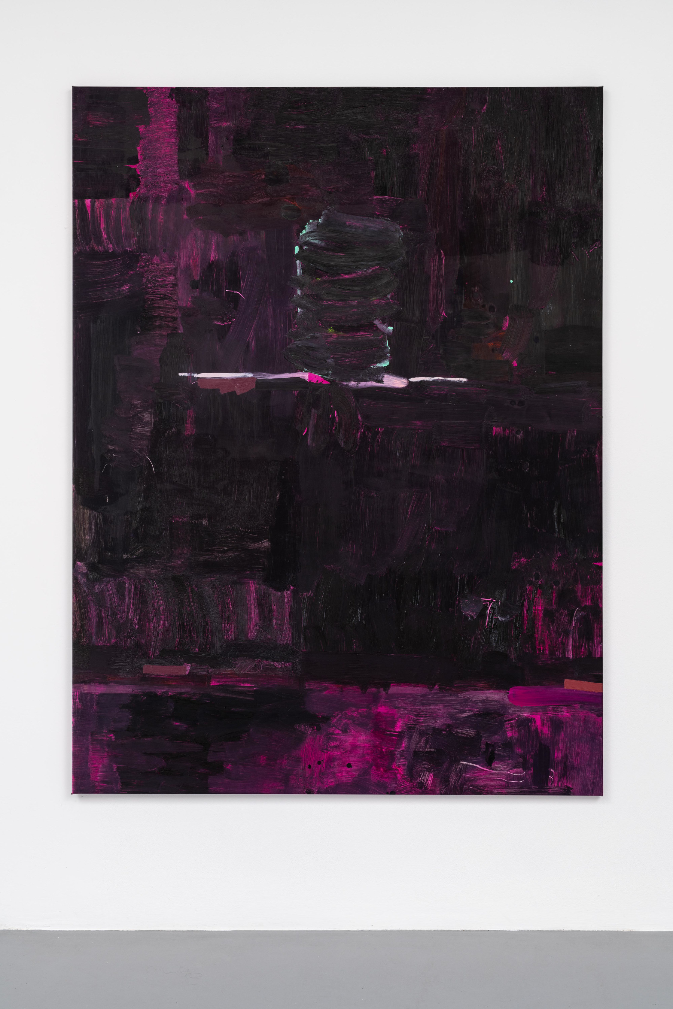 Mary Ramsden long dark2019 Oil on polyester 200 x 150 cm 78 3/4 x 59 1/8 in