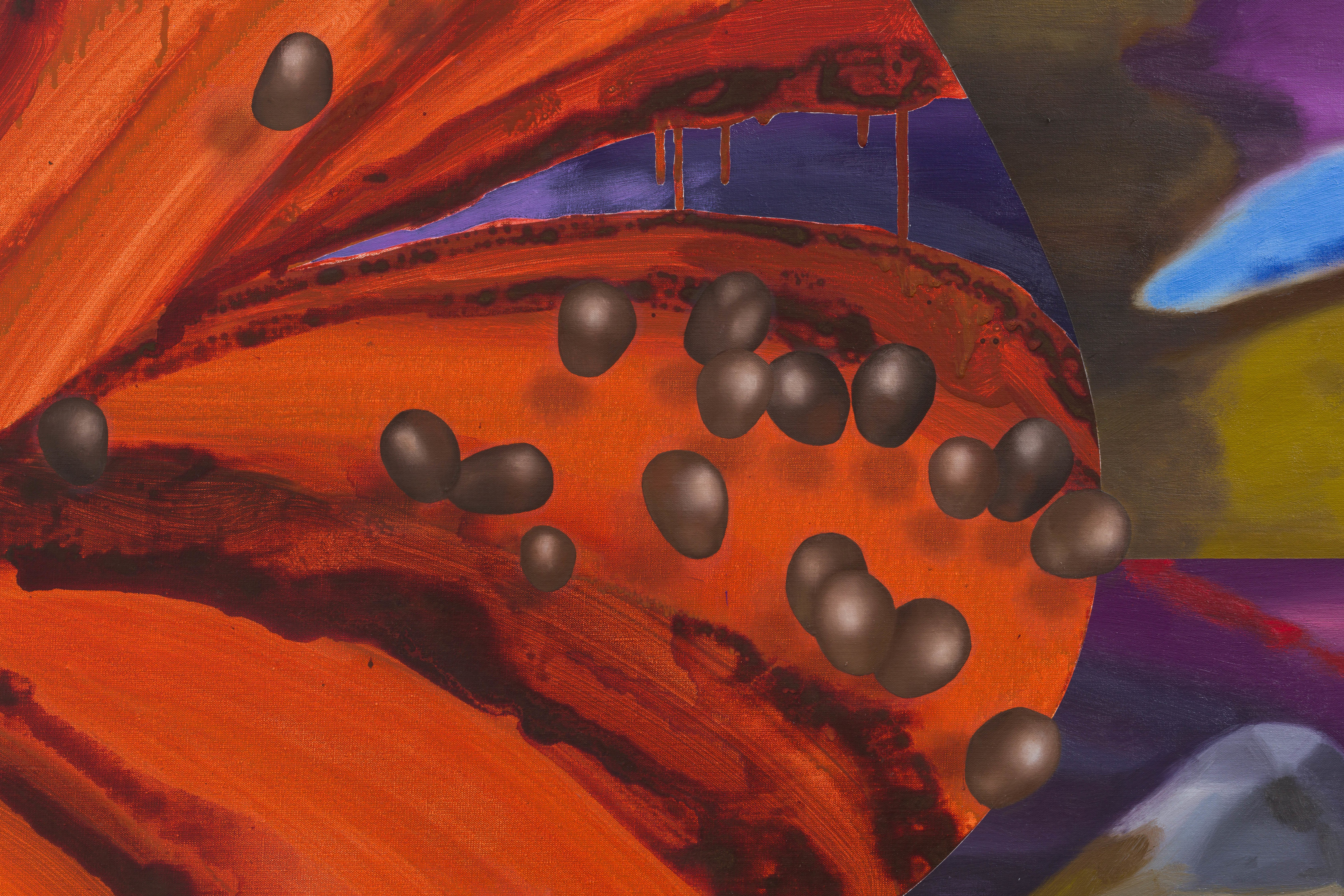 Vivien Zhang Untitled (Quadrants)2024 Acrylic and oil on linen 190 x 220 cm 74 3/4 x 86 5/8 in