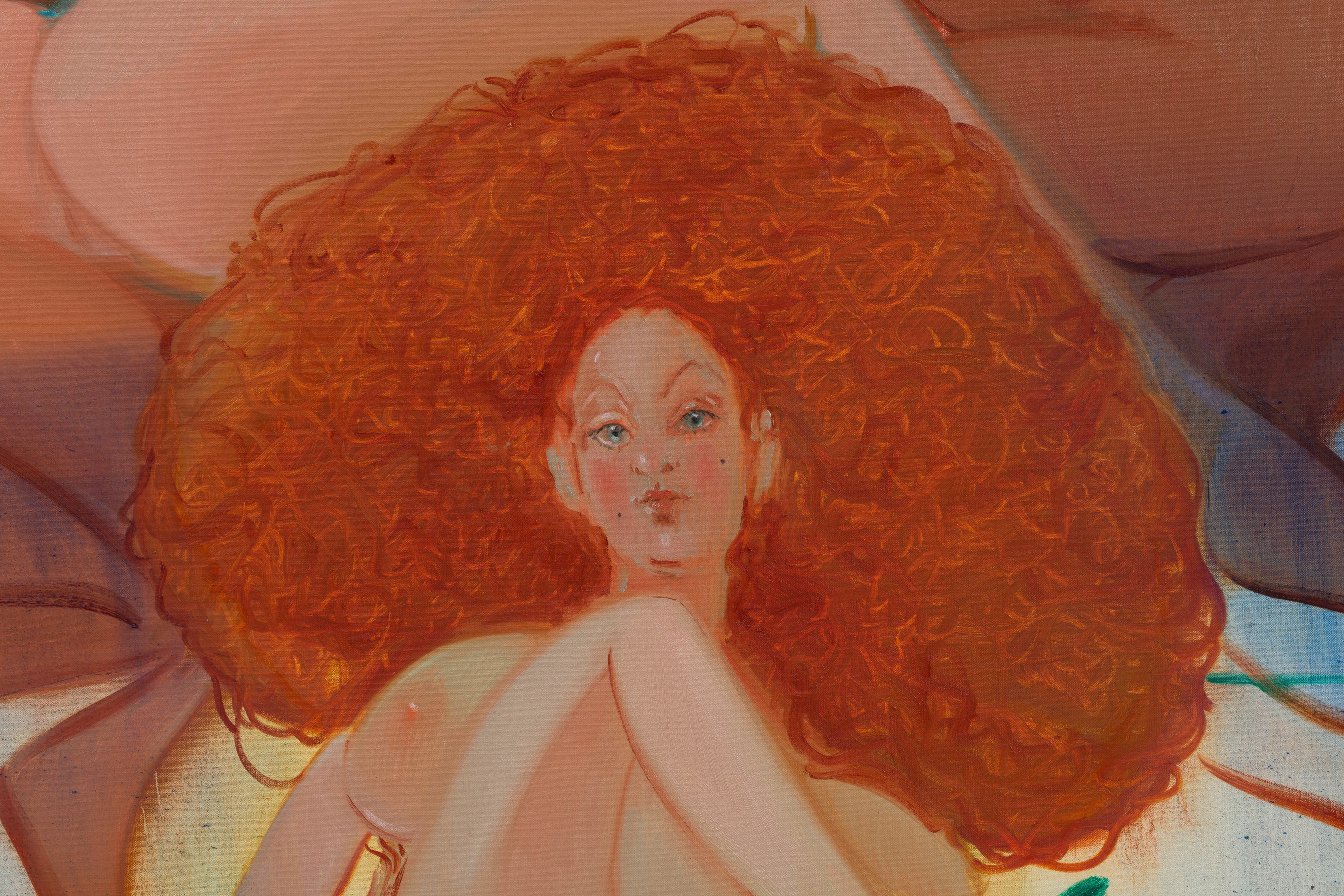 Sofia Mitsola Russet Venus2024 Oil on linen 250 x 220 cm 98 3/8 x 86 5/8 in