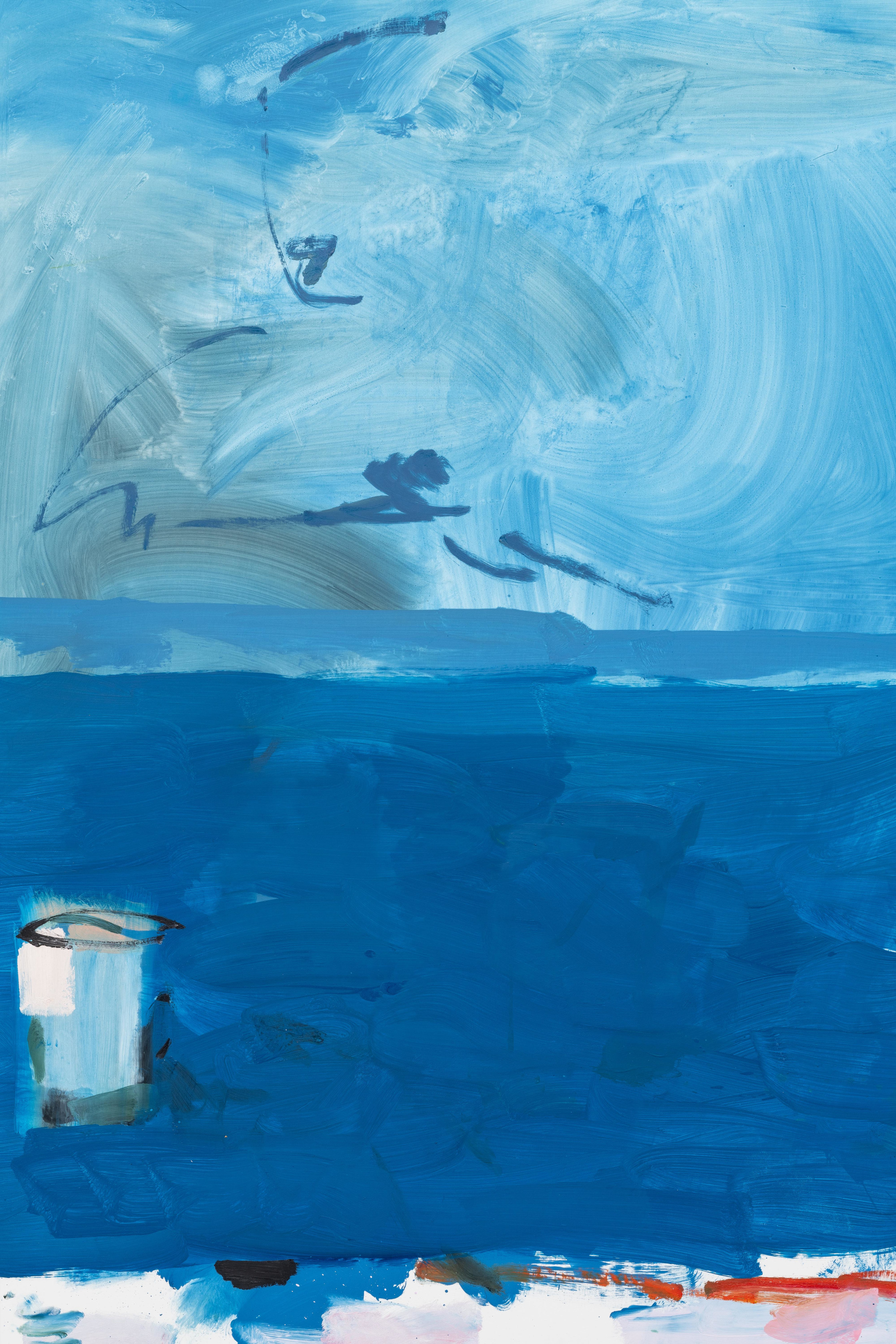 Mary Ramsden false cast2019 Oil on polyester 200 x 150 cm 78 3/4 x 59 1/8 in