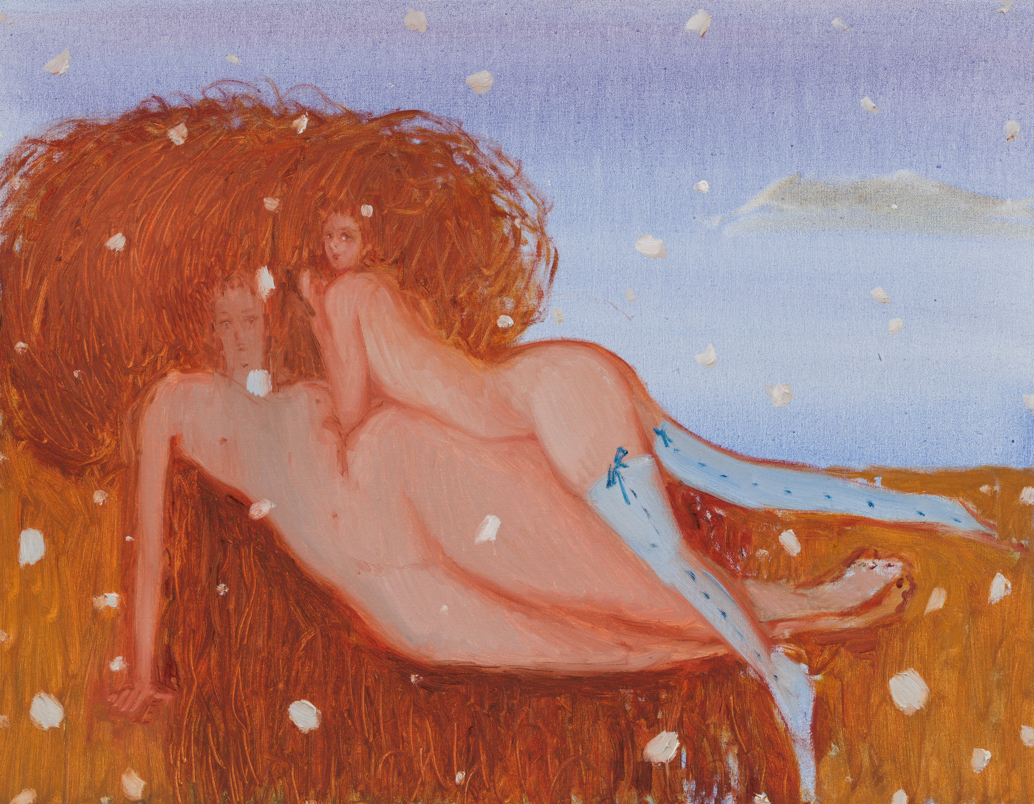 Sofia Mitsola Dandelions2024 Oil on linen 70 x 90 cm 27 1/2 x 35 3/8 in