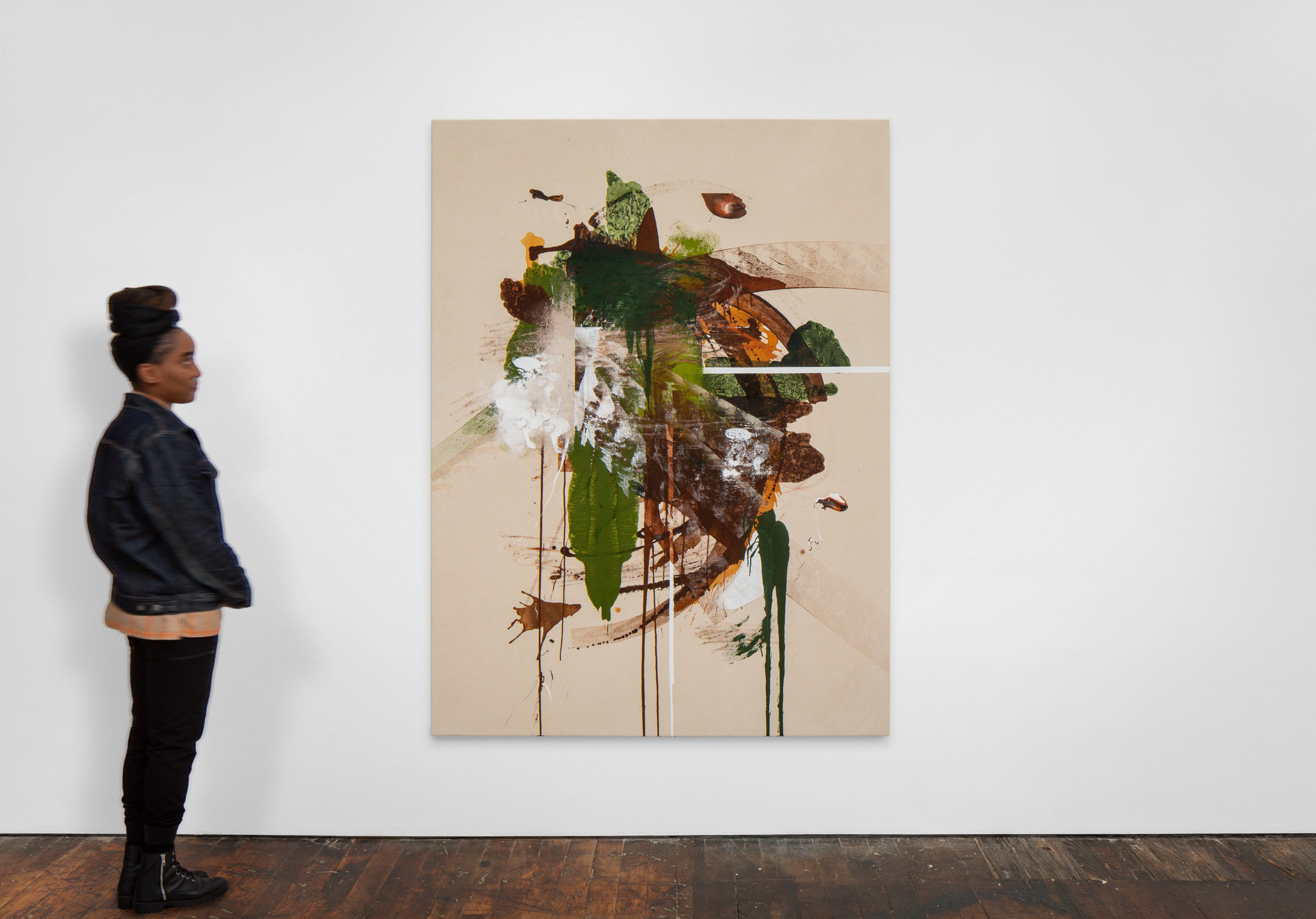 Elizabeth Neel Things About April2023 Acrylic on canvas 198.1 x 147.3 cm