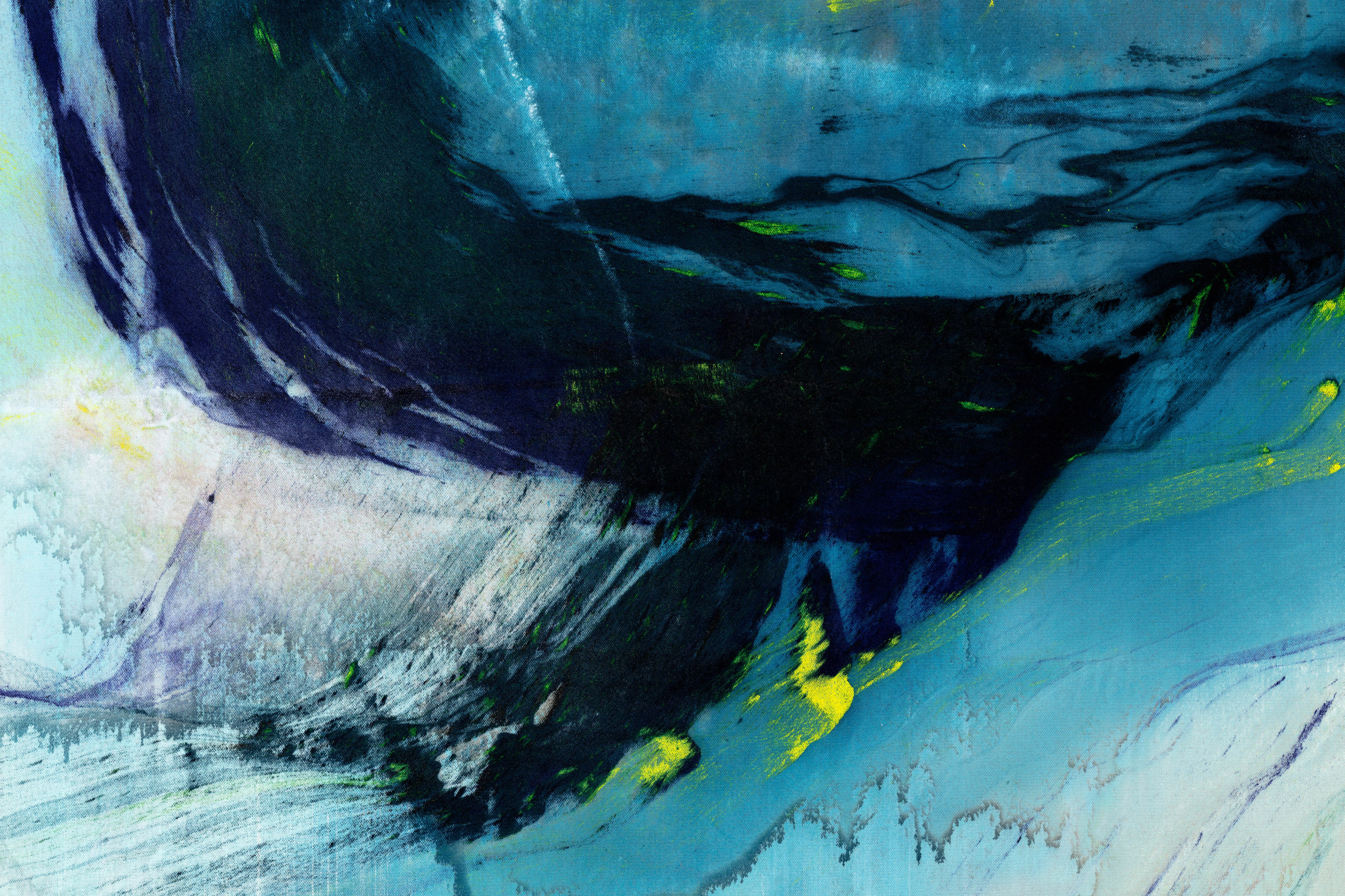 Ragna Bley Novel2024 Oil and acrylic on Dacron sailcloth 235 x 170 cm 92 1/2 x 66 7/8 in