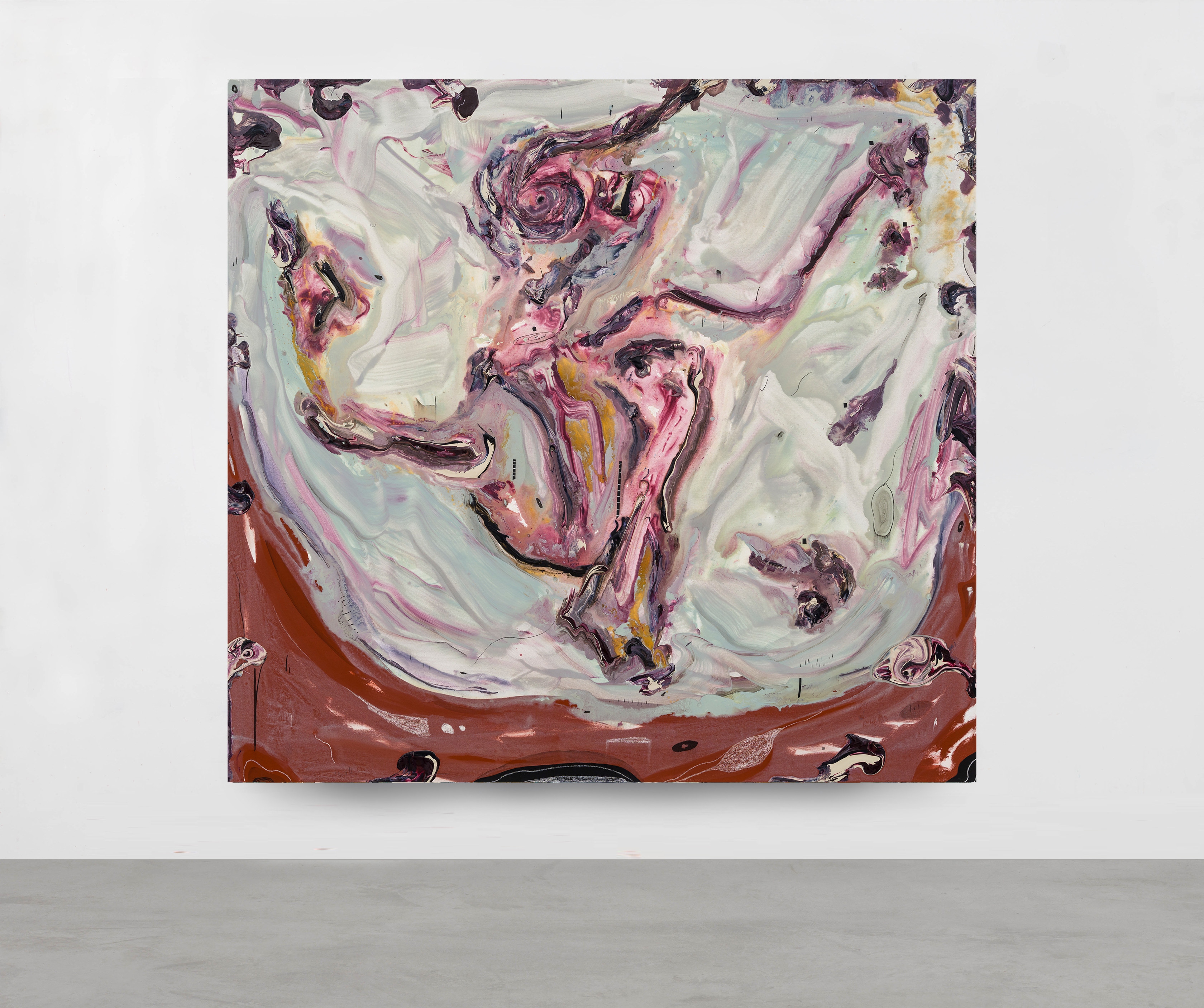 Manuel Mathieu Anatomy2023 Mixed media 172.7 x 182.9 cm 68 x 72 in