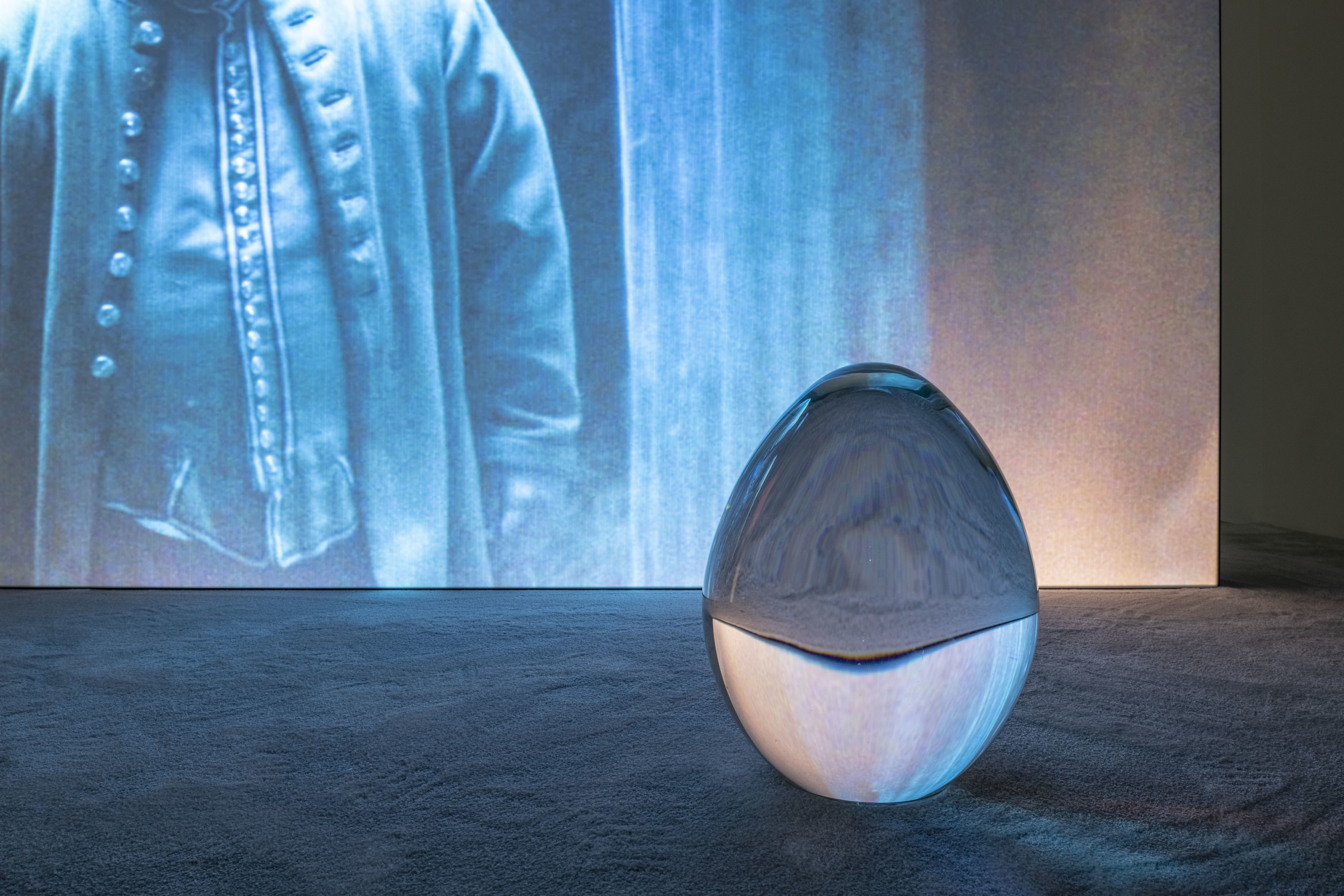 Rachel Rose Optical Egg 12019 Glass Lens, distilled liquid 43.2 x 30.5 x 30.5 cm 17 x 12 x 12...