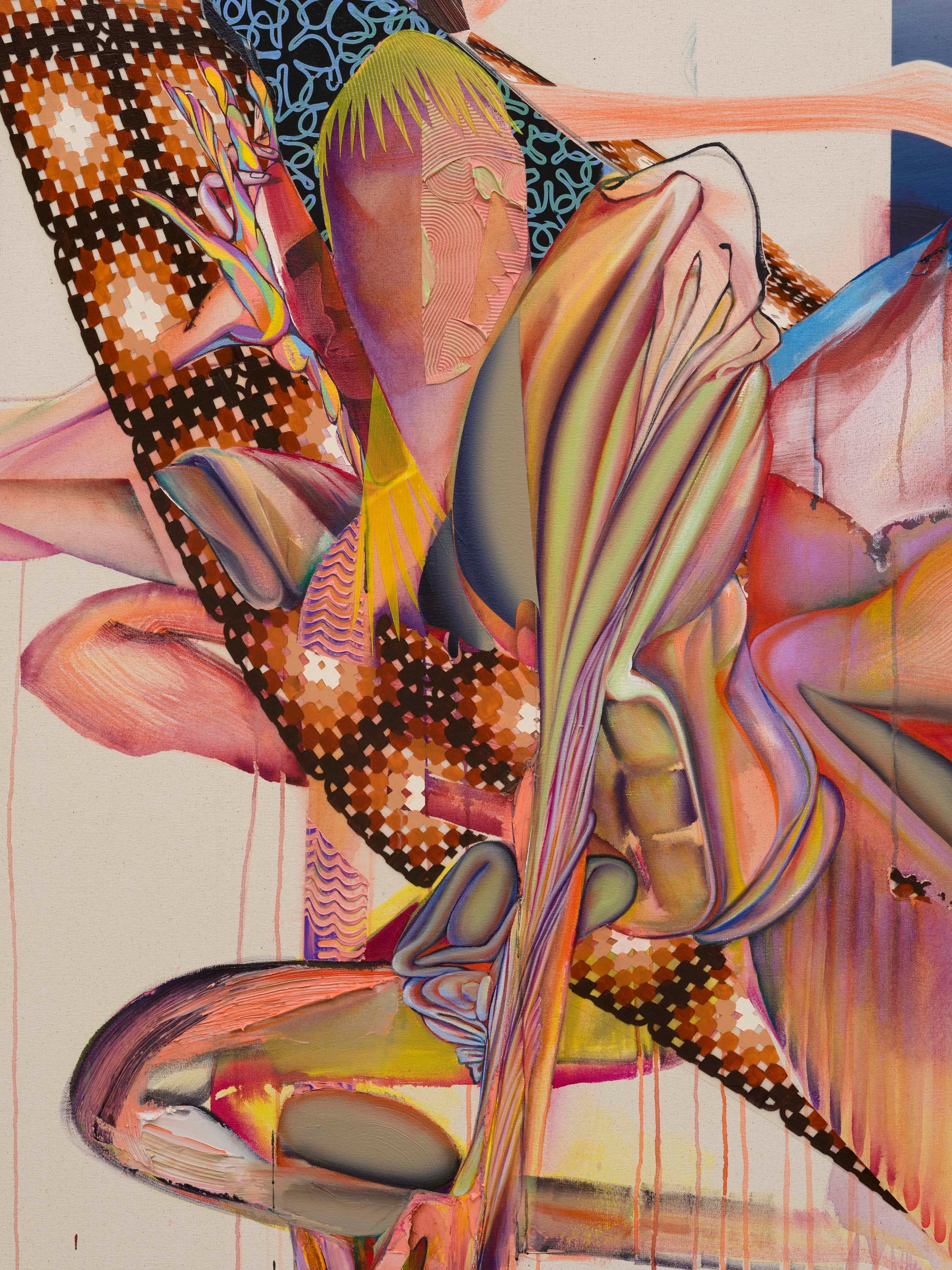 Christina Quarles, (Stretch Lil' Cat) Try N' Wake Up, 2024