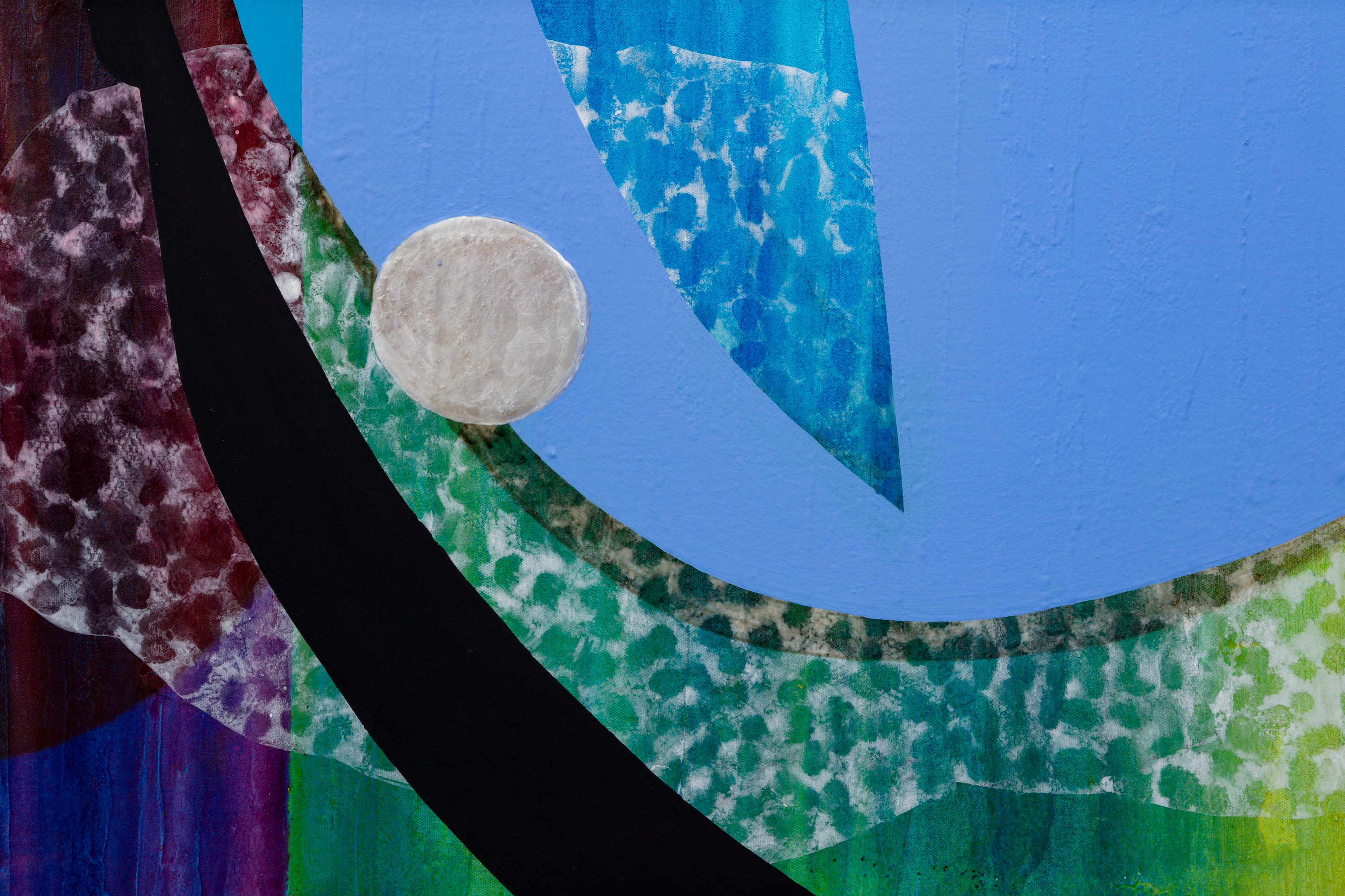 Carrie Moyer Astro Awning2025 Acrylic and pumice on canvas 182.9 x 127 cm 72 x 50 in