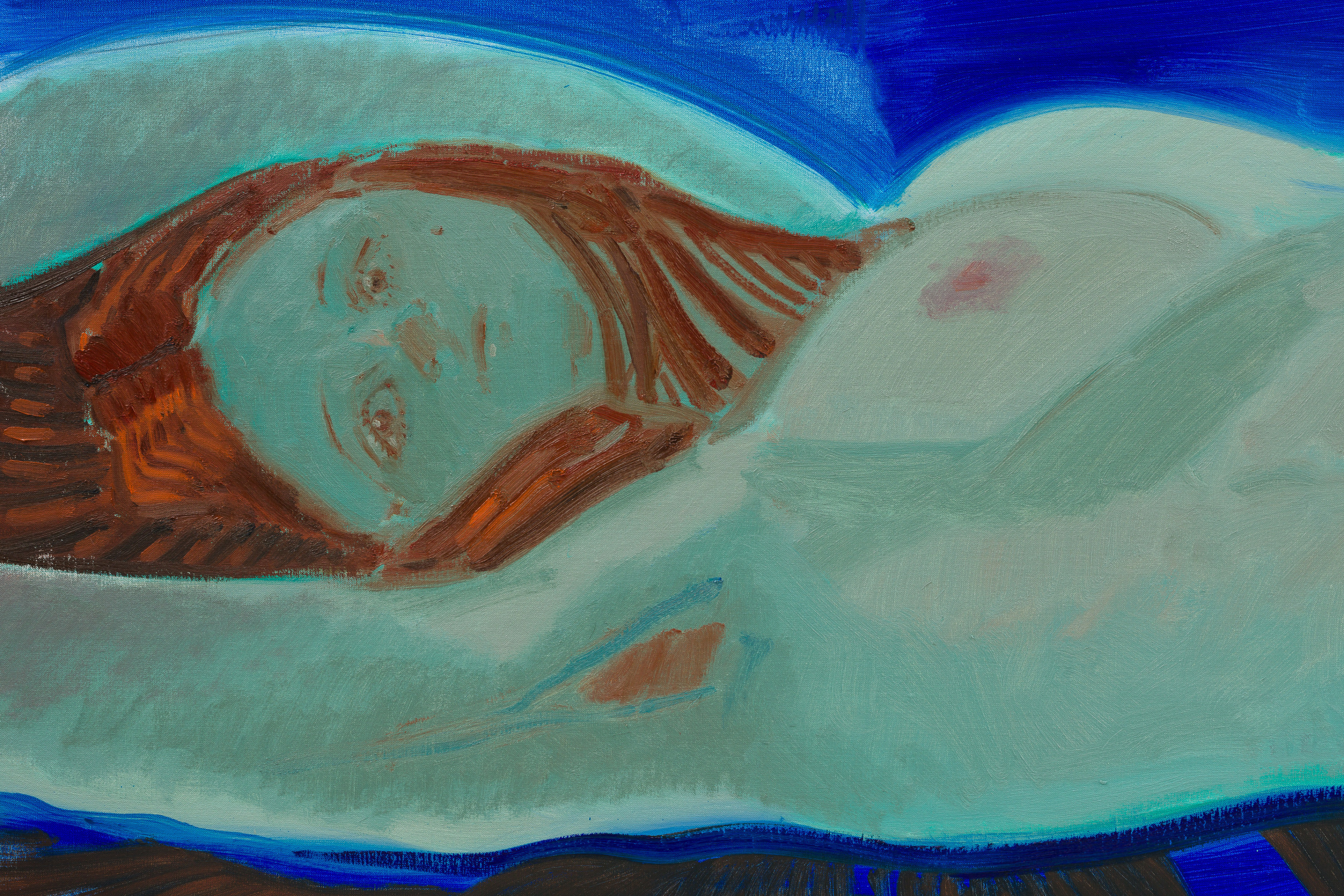 Sofia Mitsola Bella2024 Oil on linen 190 x 220 cm 74 3/4 x 86 5/8 in