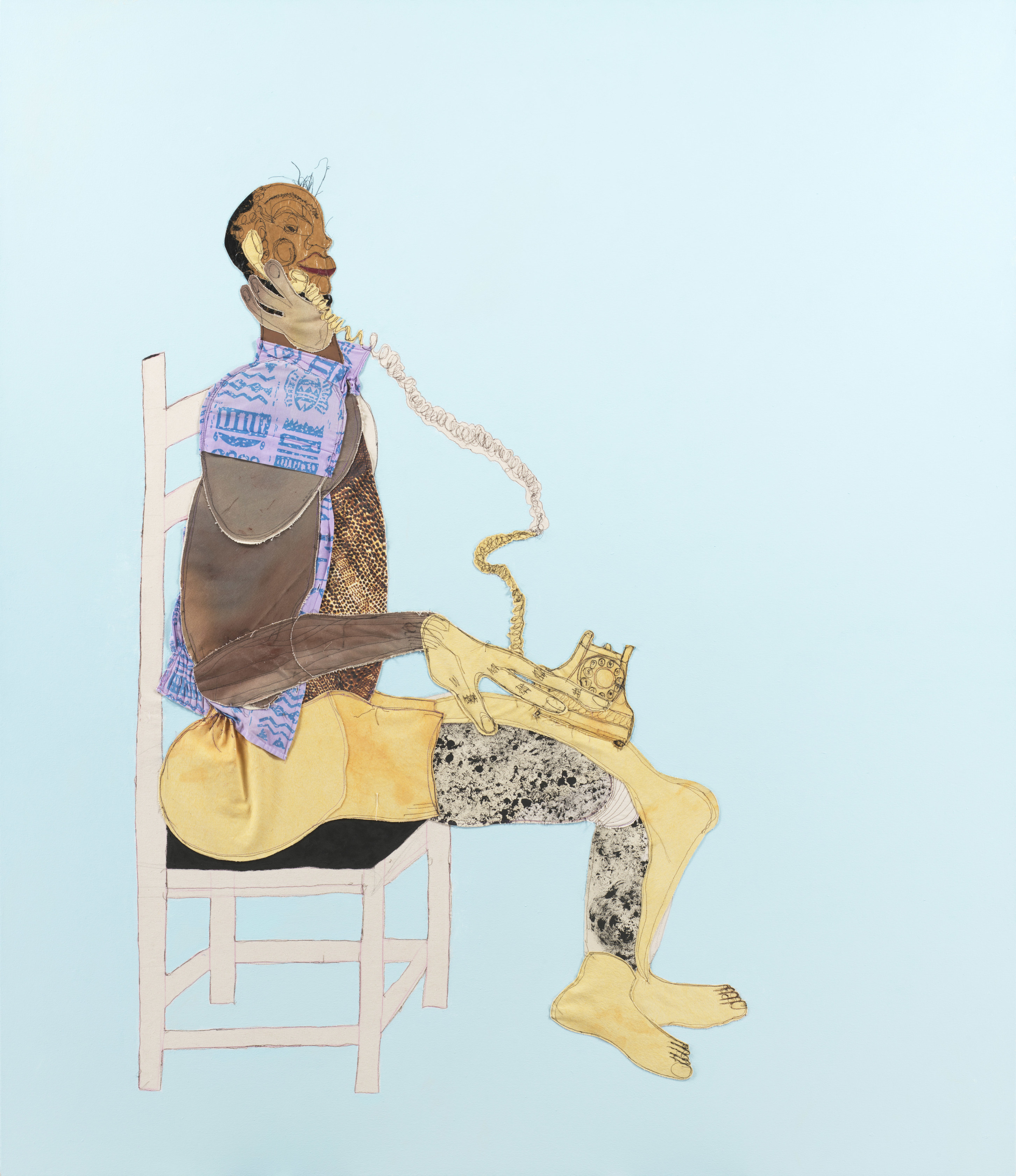 Tschabalala Self, Telephone, 2020