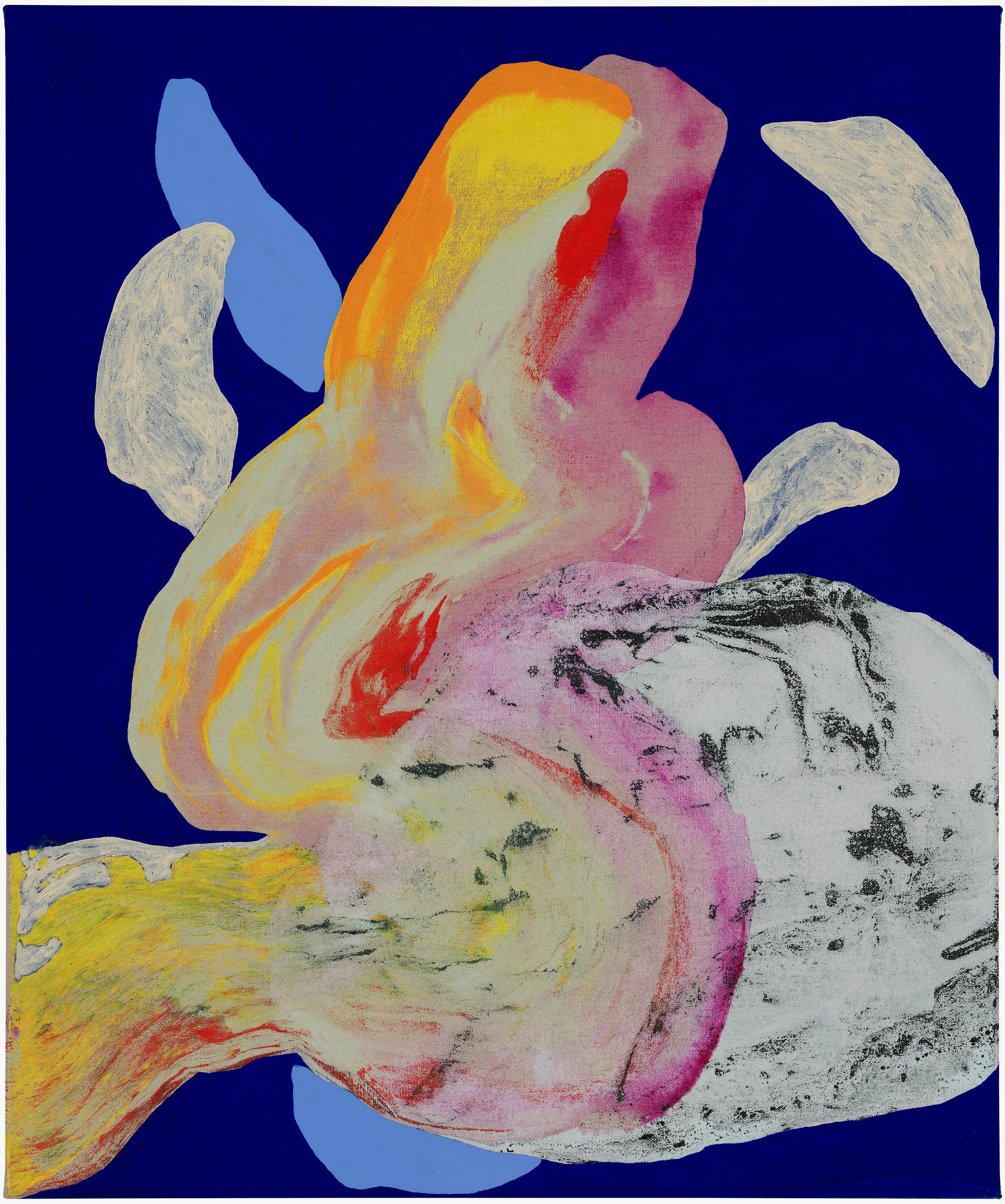 Ragna Bley Flaneur2025 Acrylic, oil and vinyl paint on linen canvas 60 x 50 cm 23 5/8 x 19 3/4...