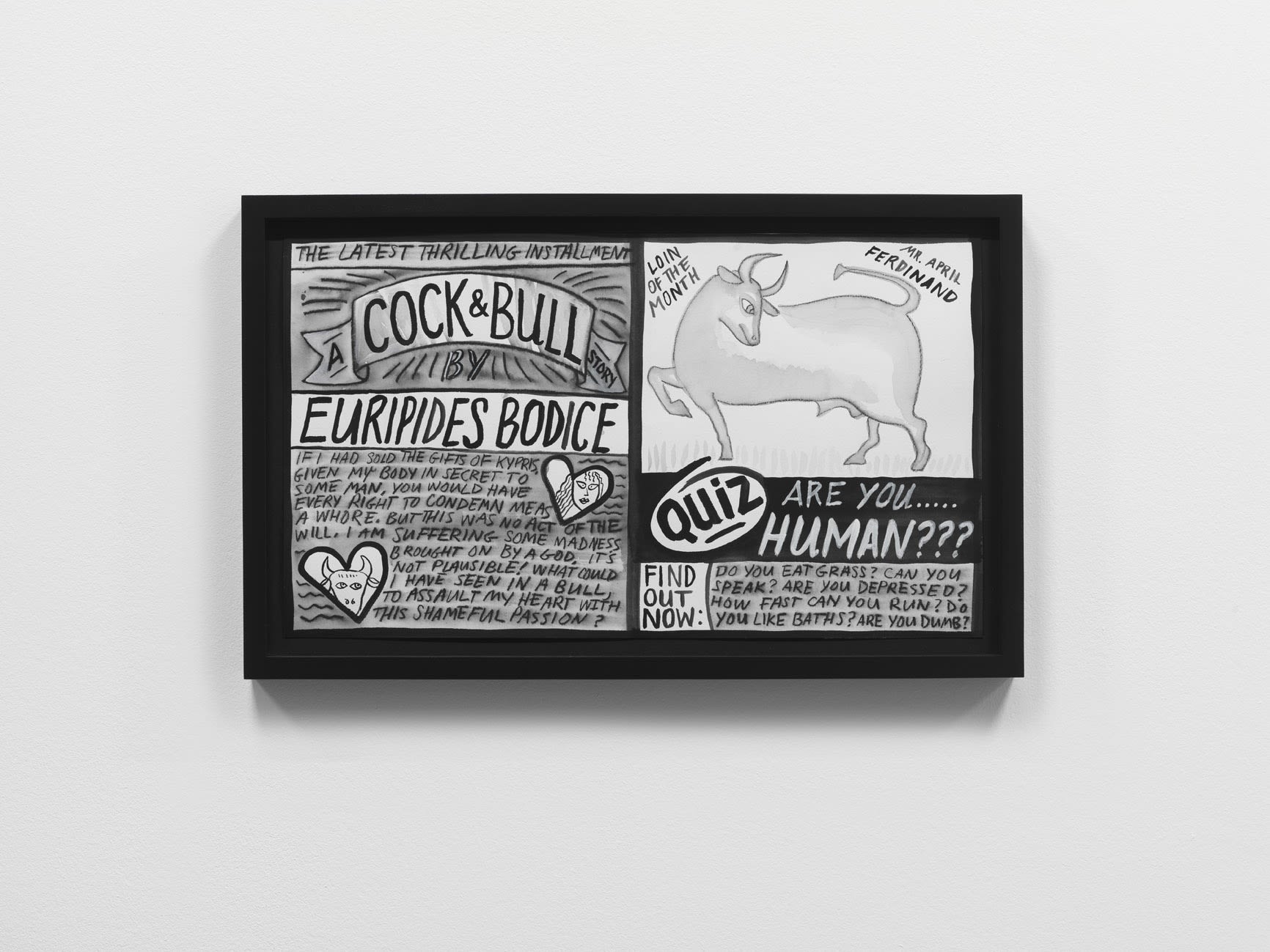 Mary Reid Kelley, Cock and Bull Story, 2014