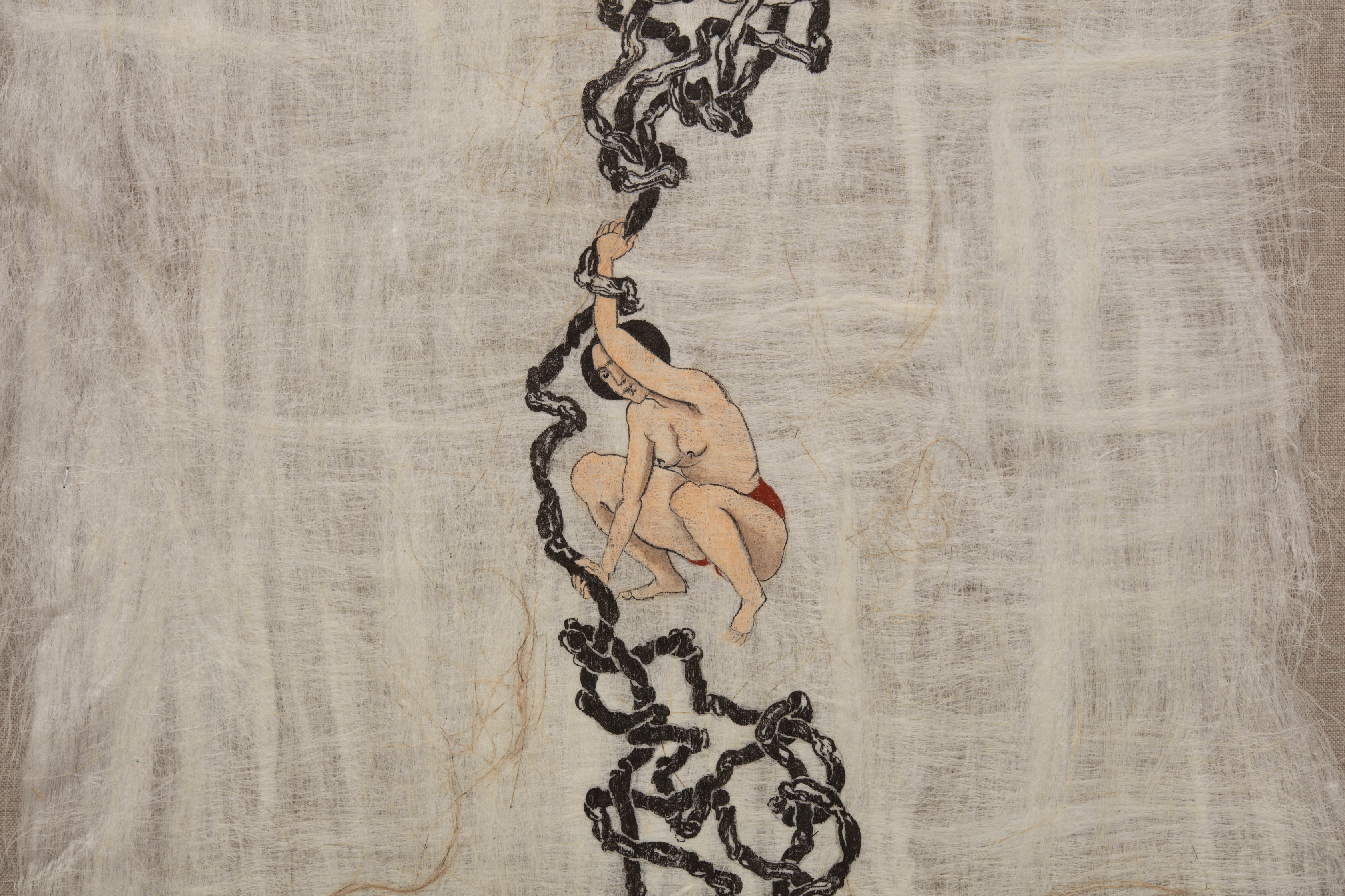 Hayv Kahraman, Entanglements and Generations on Flax 1, 2021