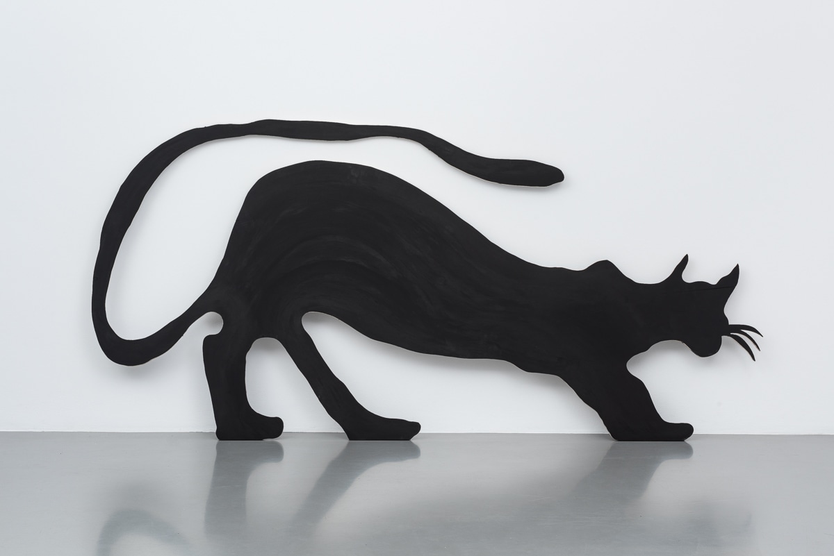 Tschabalala Self, Black Cat Spread, 2017