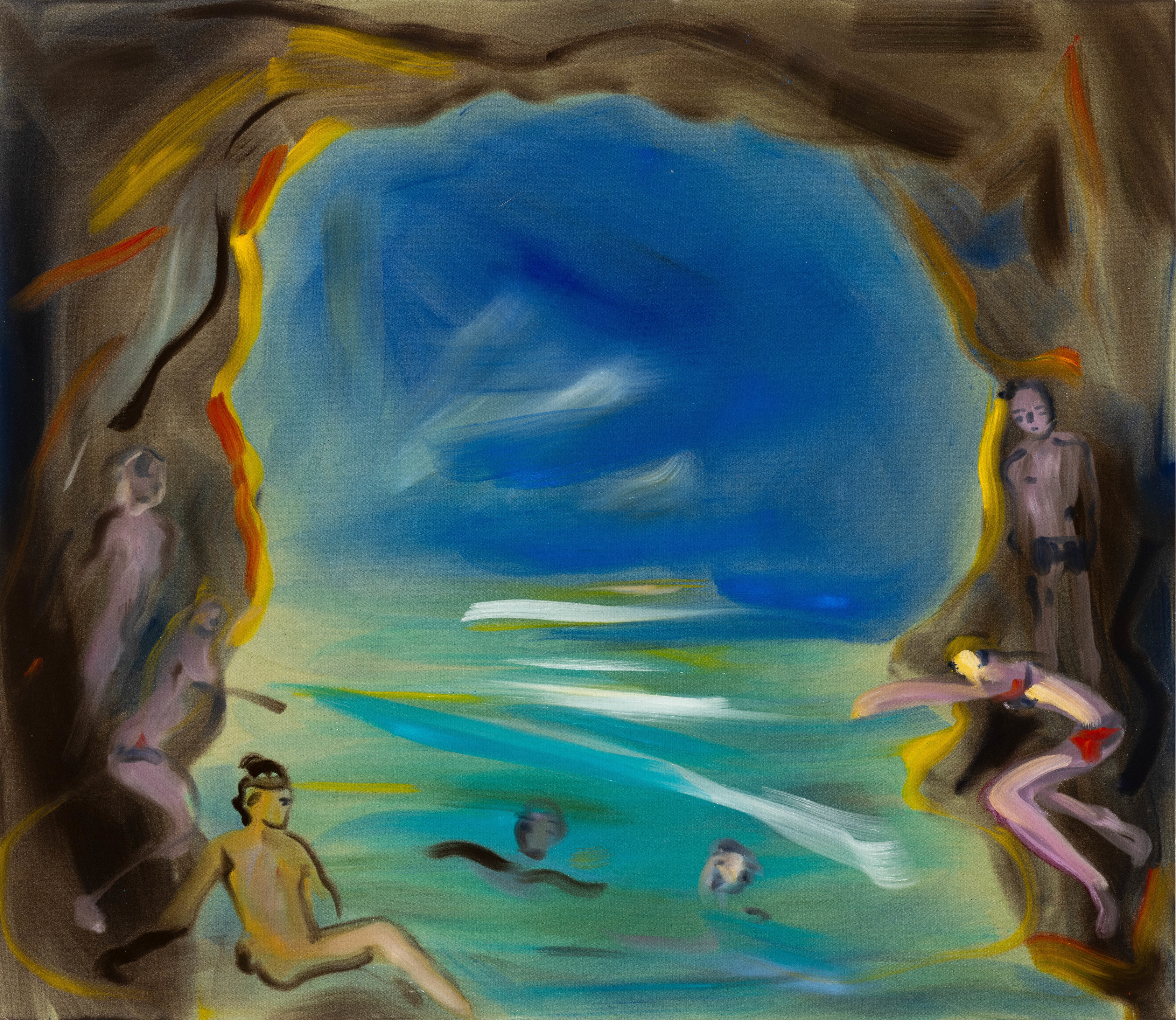 Sophie von Hellermann Puglia2024 Acrylic on canvas 140 x 160 cm 55 1/8 x 63 in