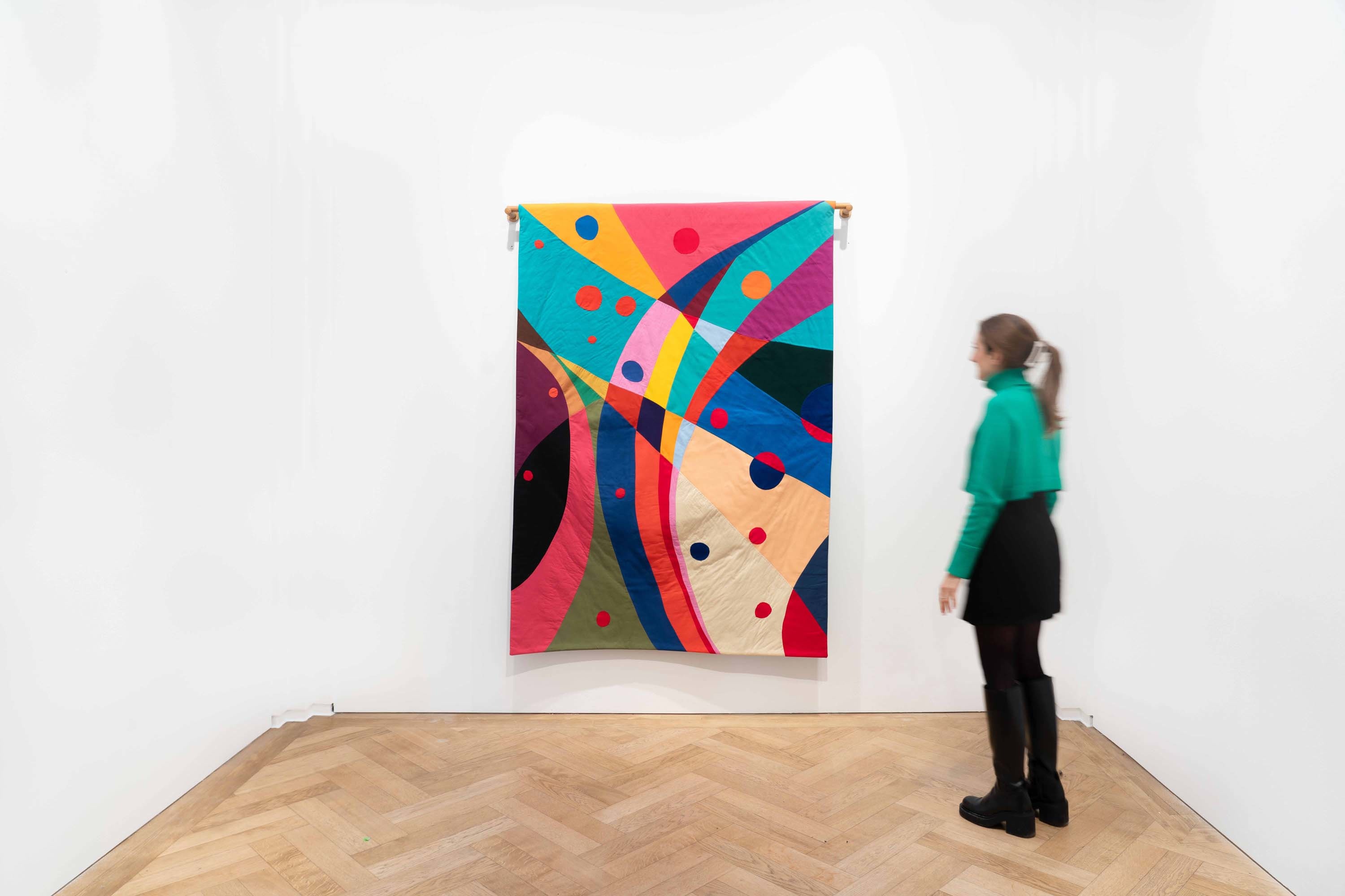 Ulla von Brandenburg Thoughts are Things 12024 Mixed fabrics 200 x 140 cm 78 3/4 x 55 1/8 in