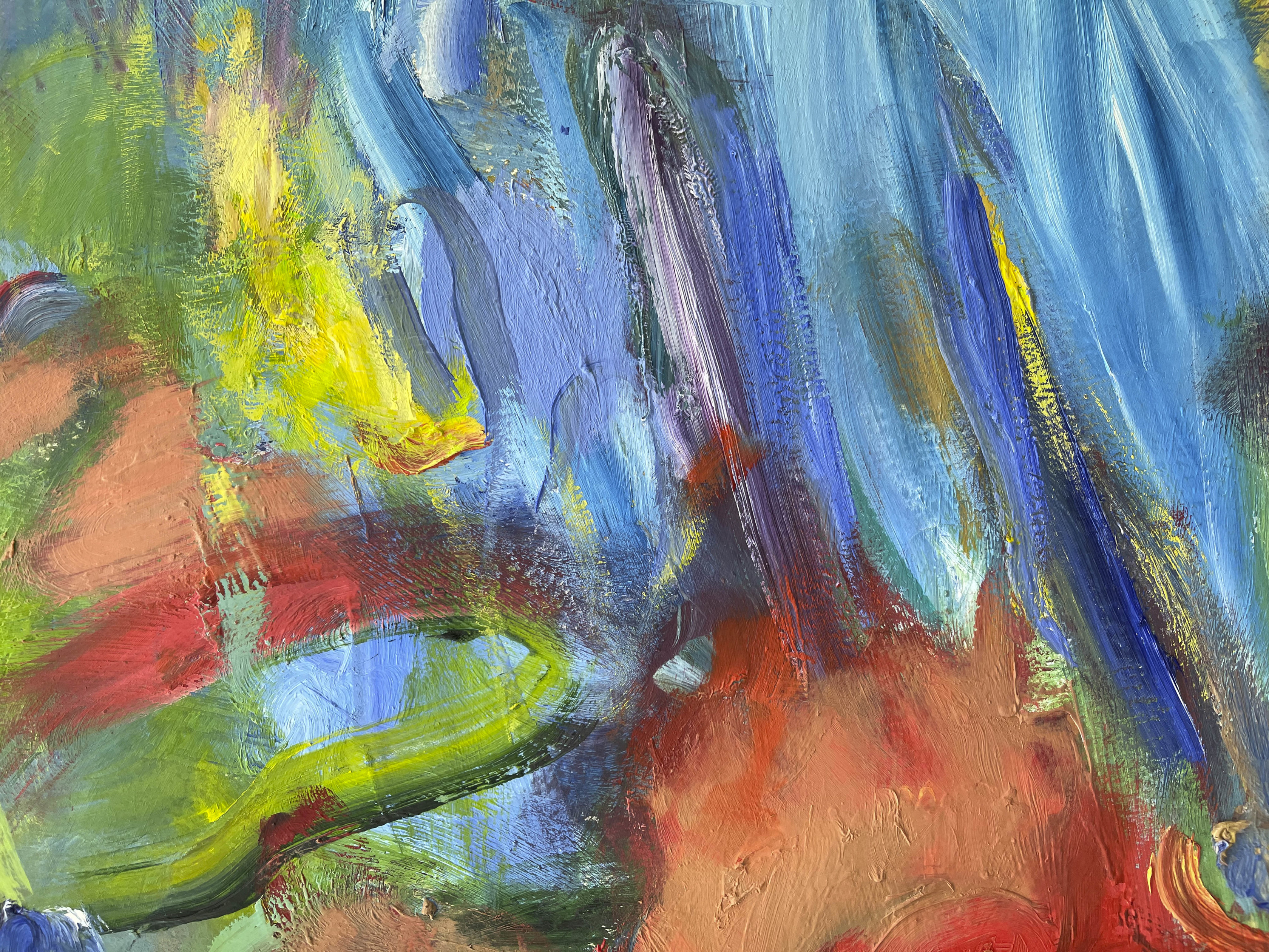 Sabine Moritz Clouds I2020 Oil on paper 100 x 100 cm 39 3/8 x 39 3/8 in