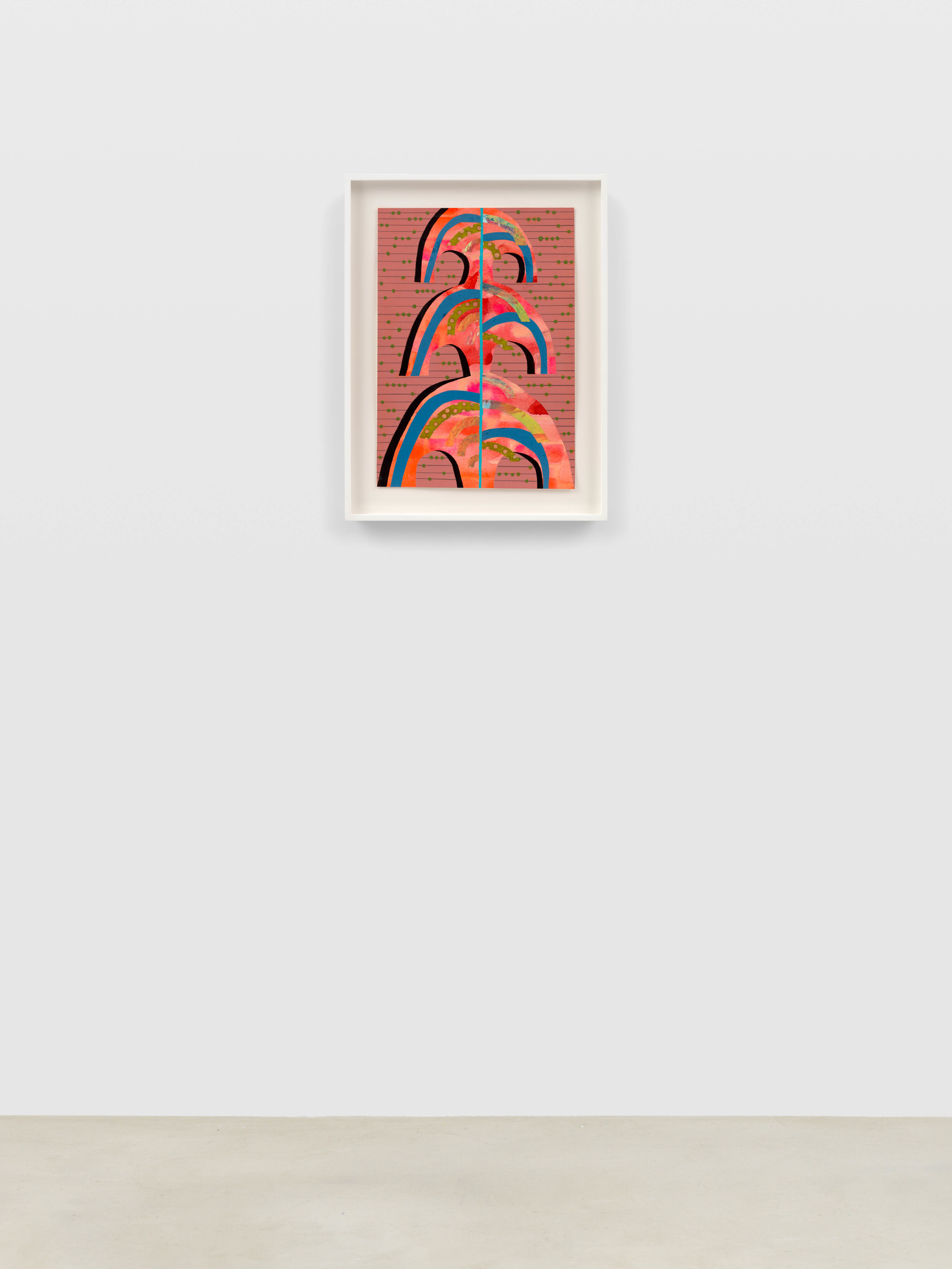 Carrie Moyer Configuration #82022 Mixed media and collage on paper Unframed: 52.1 x 36.8 cm 20 1/2 x 14 1/2...