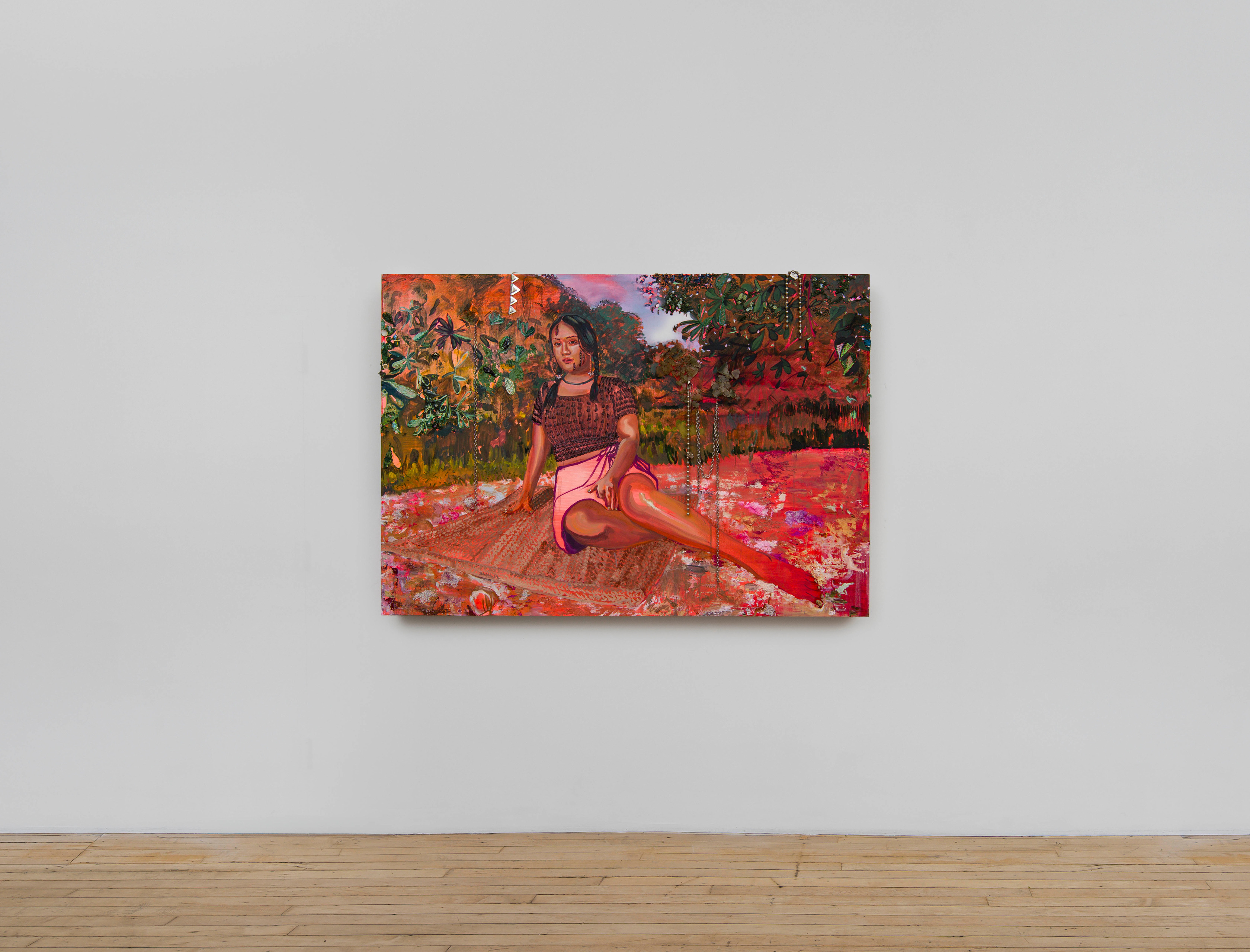 Gisela McDaniel, Na'rosa (to make pink), 2025