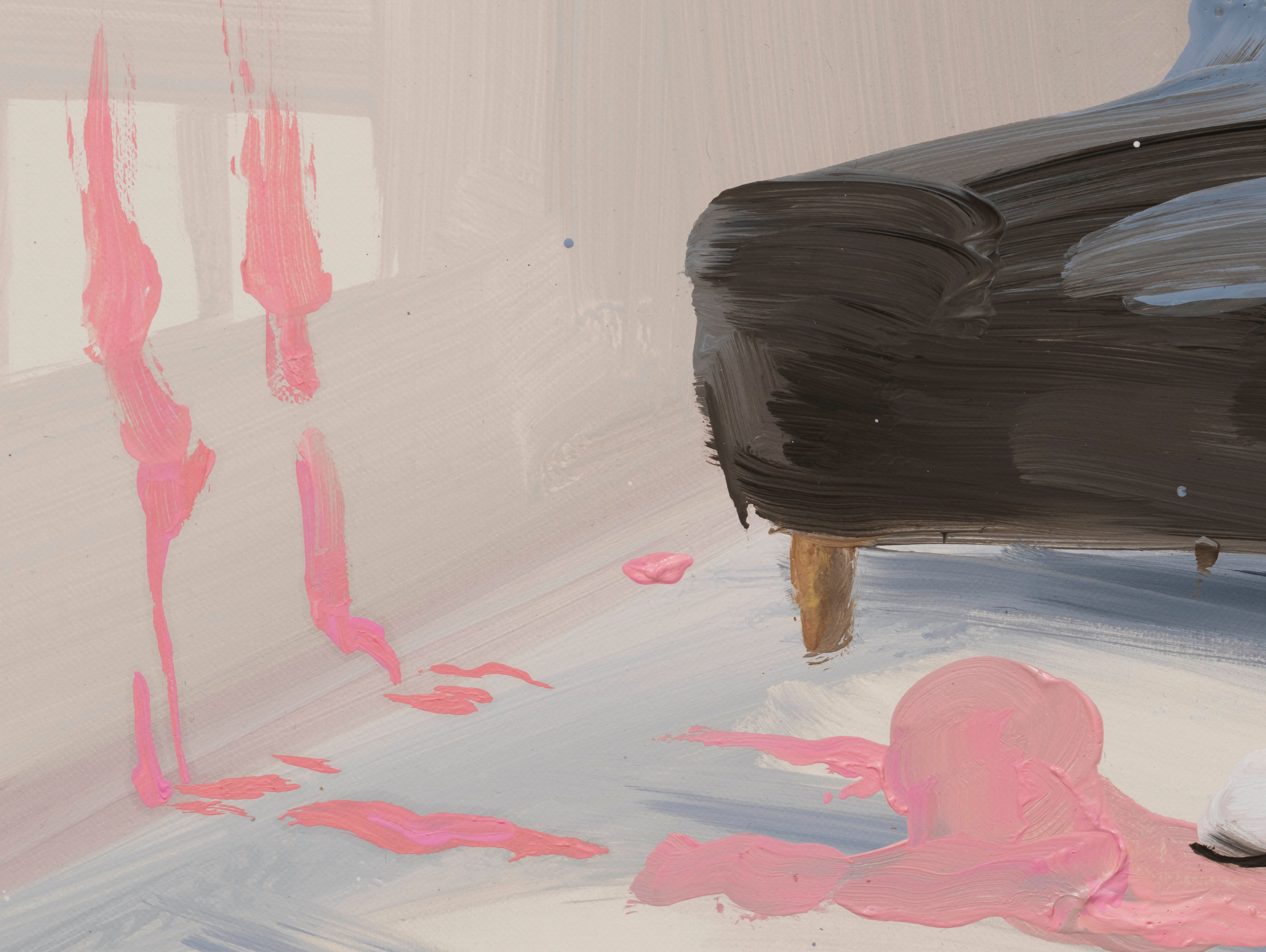 Tala Madani Sports Dads (Extension)2024 Oil on linen 30.5 x 45.7 cm 12 x 18 in