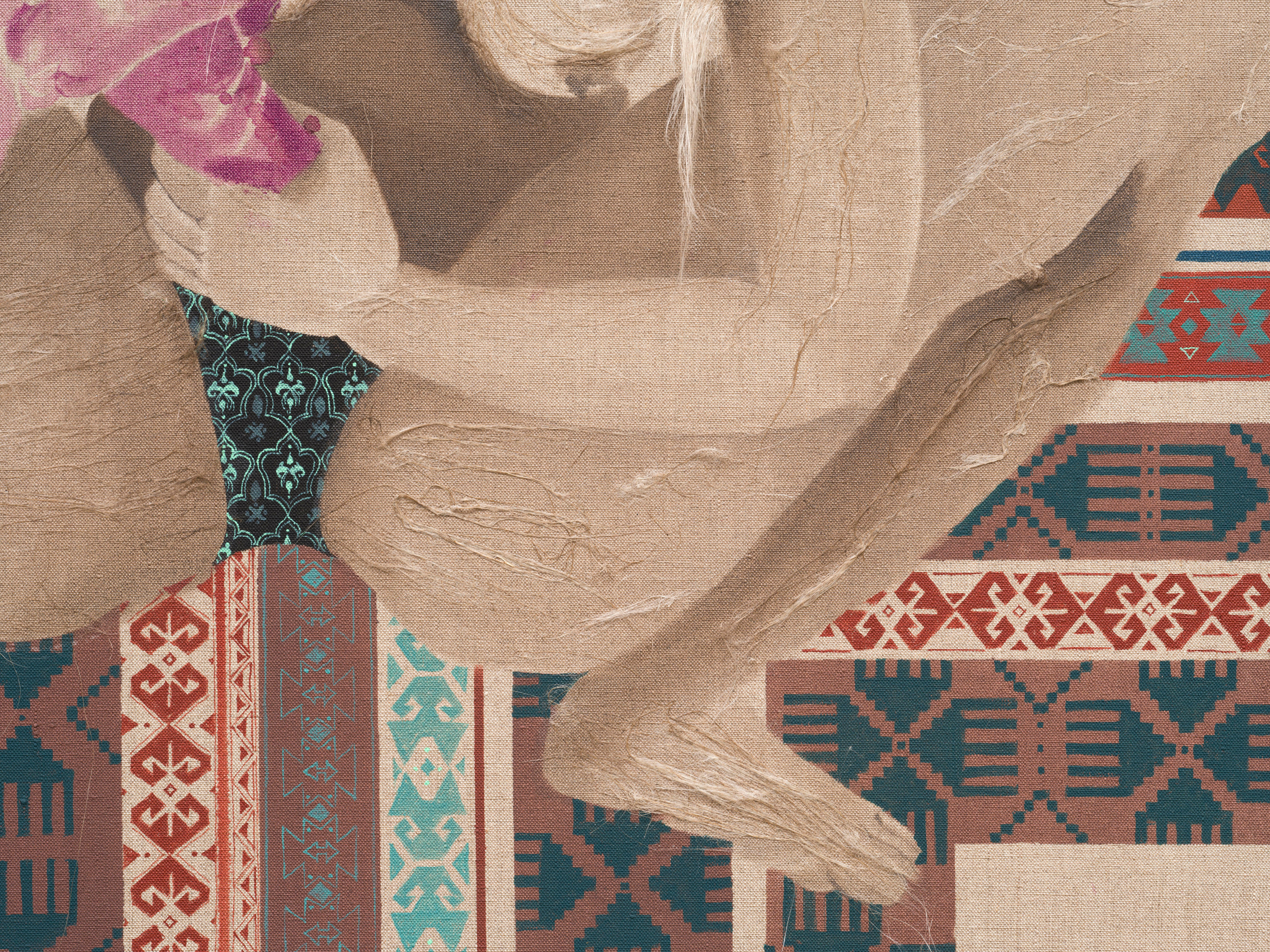 Hayv Kahraman, Flax, torshi and entanglements, 2021