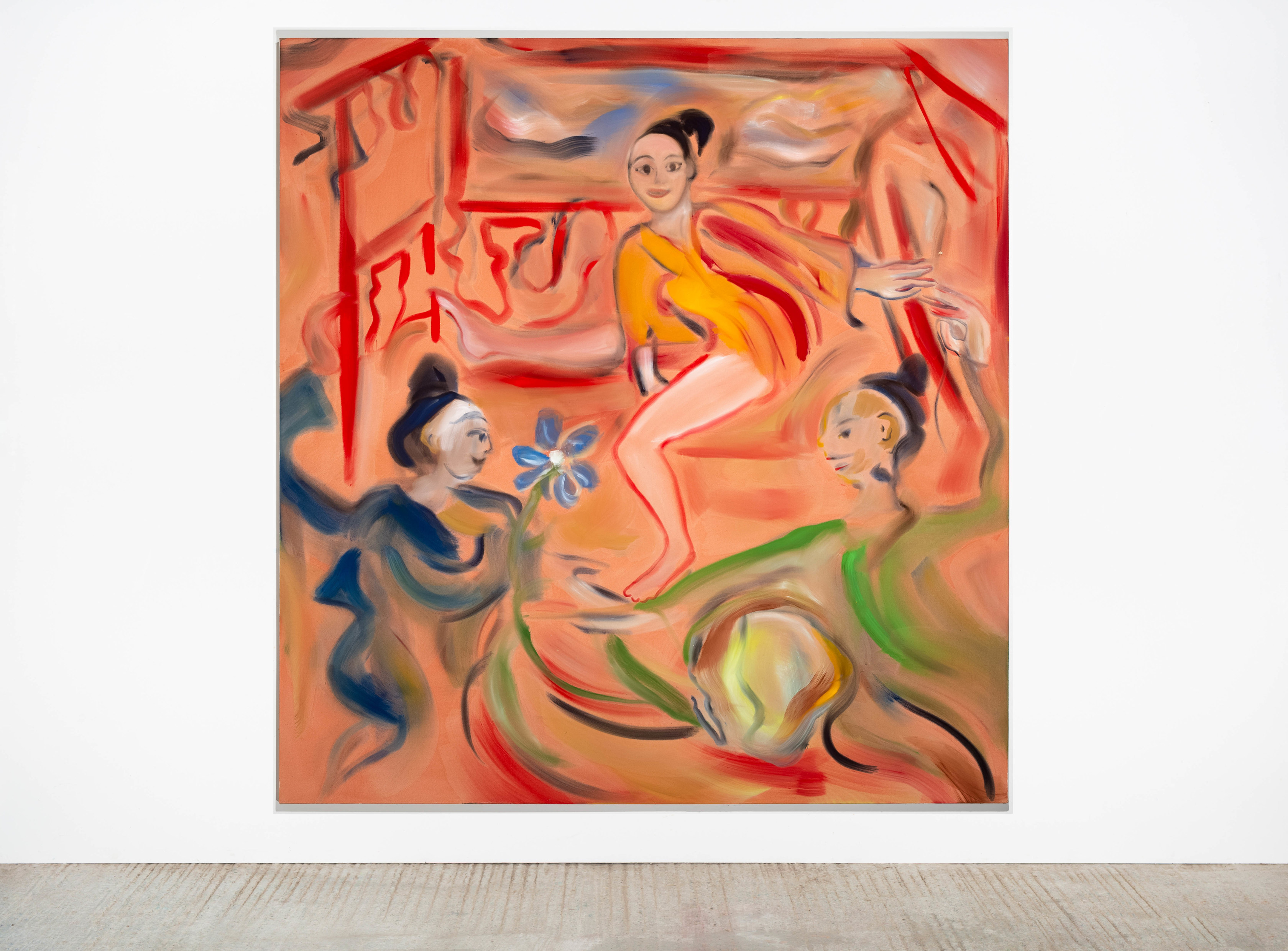 Sophie von Hellermann Fatal Attraction2021 Acrylic on canvas 200 x 190 cm 78 3/4 x 74 3/4 in